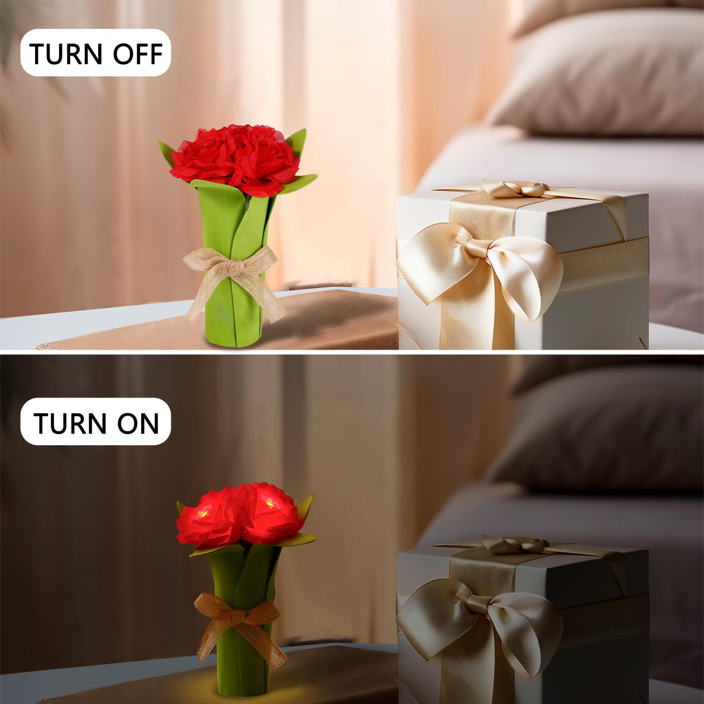 Sunflower LED Lamp for Women, Mother's Day Ideal for Bedroom Decor Sunflower Gifts for Mom Grandma Teacher Aunt Girlfriends Coworker Friend Wife Mothers Anniversary Birthday Christmas