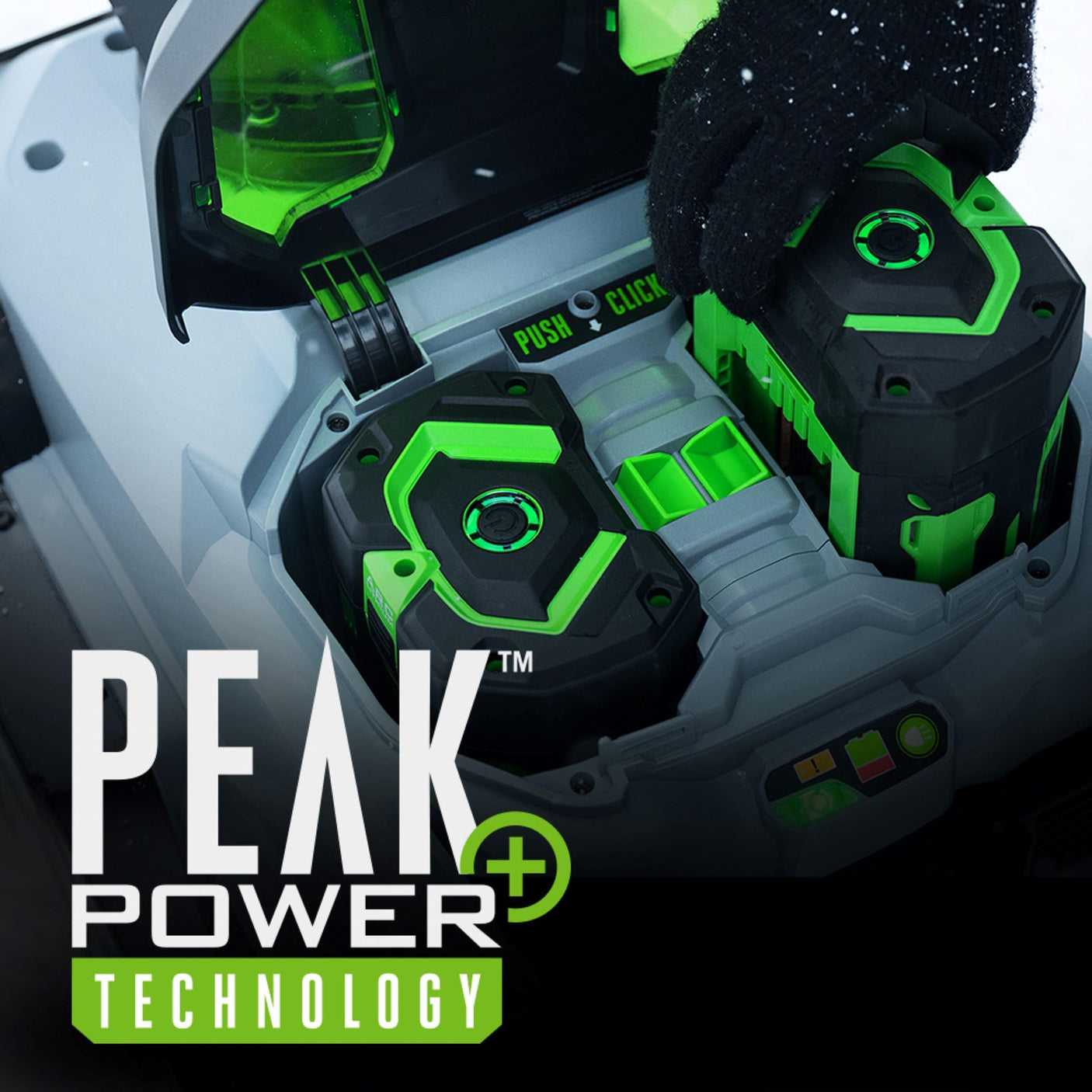 EGO POWER+ 24" Electric Snow Blower, Cordless Self-Propelled 2-Stage, Includes (2) 56 V 7.5Ah Batteries and Dual Port Charger - SNT2405