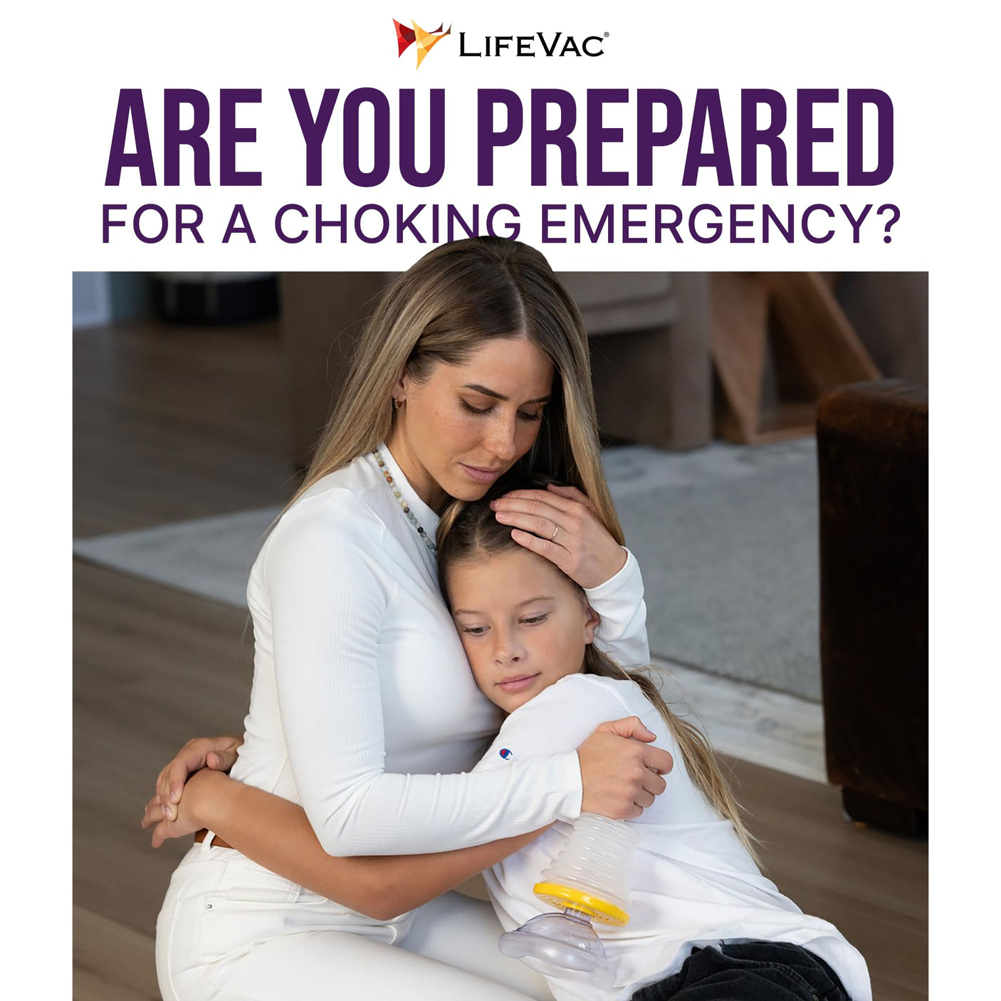 LifeVac Home Kit - Portable Suction Rescue Device, First Aid Kit for Kids and Adults, Portable Airway Suction Device for Children and Adults