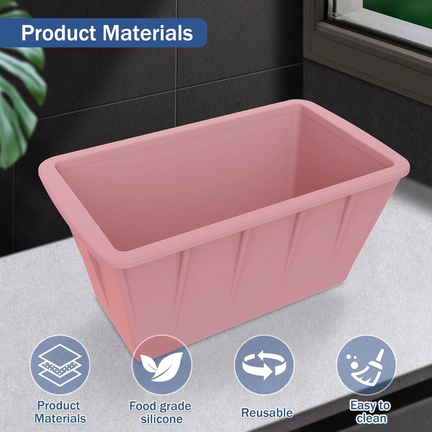 Extra Large Ice Cube Molds 4Pack 32LB Silicone Large Ice Cube Molds for Cold Plunge Tub,Reusable Ice Cube Trays for Freezer,Ice Block Molds for Home Ice Baths,Cold Plunge Accessories,Ice Bath Chiller