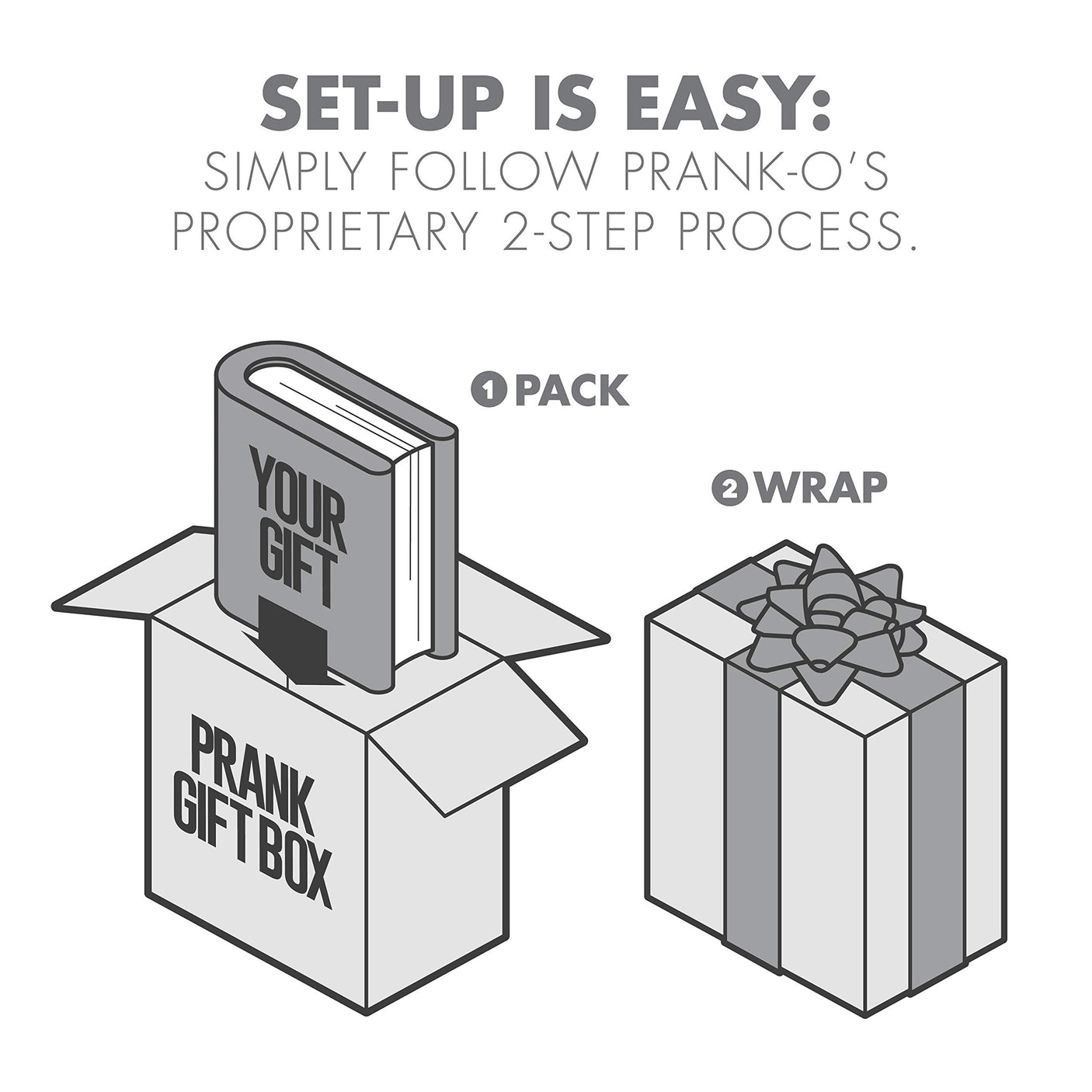 Prank-O My First Fire Prank Gift Box – Empty Box for Wrapping Real Presents – Hilarious Fake Packaging for Birthdays, Christmas, and Holidays – Fun Gag Gift Box for Men, Women, and Kids