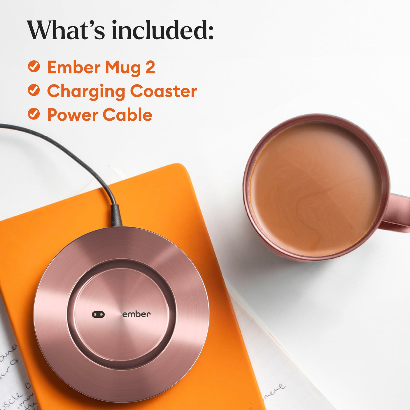 Ember Temperature Control Smart Mug 2, 14 Oz, App-Controlled Heated Coffee Mug with 80 Min Battery Life and Improved Design, White
