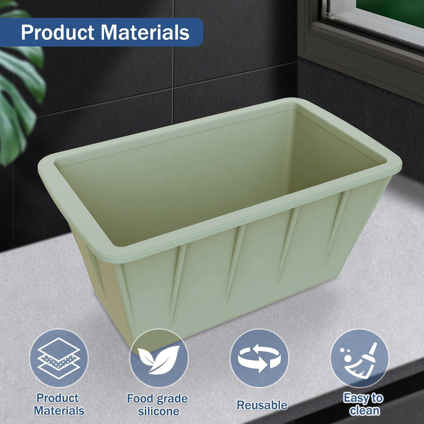 Extra Large Ice Cube Molds 4Pack 32LB Silicone Large Ice Cube Molds for Cold Plunge Tub,Reusable Ice Cube Trays for Freezer,Ice Block Molds for Home Ice Baths,Cold Plunge Accessories,Ice Bath Chiller