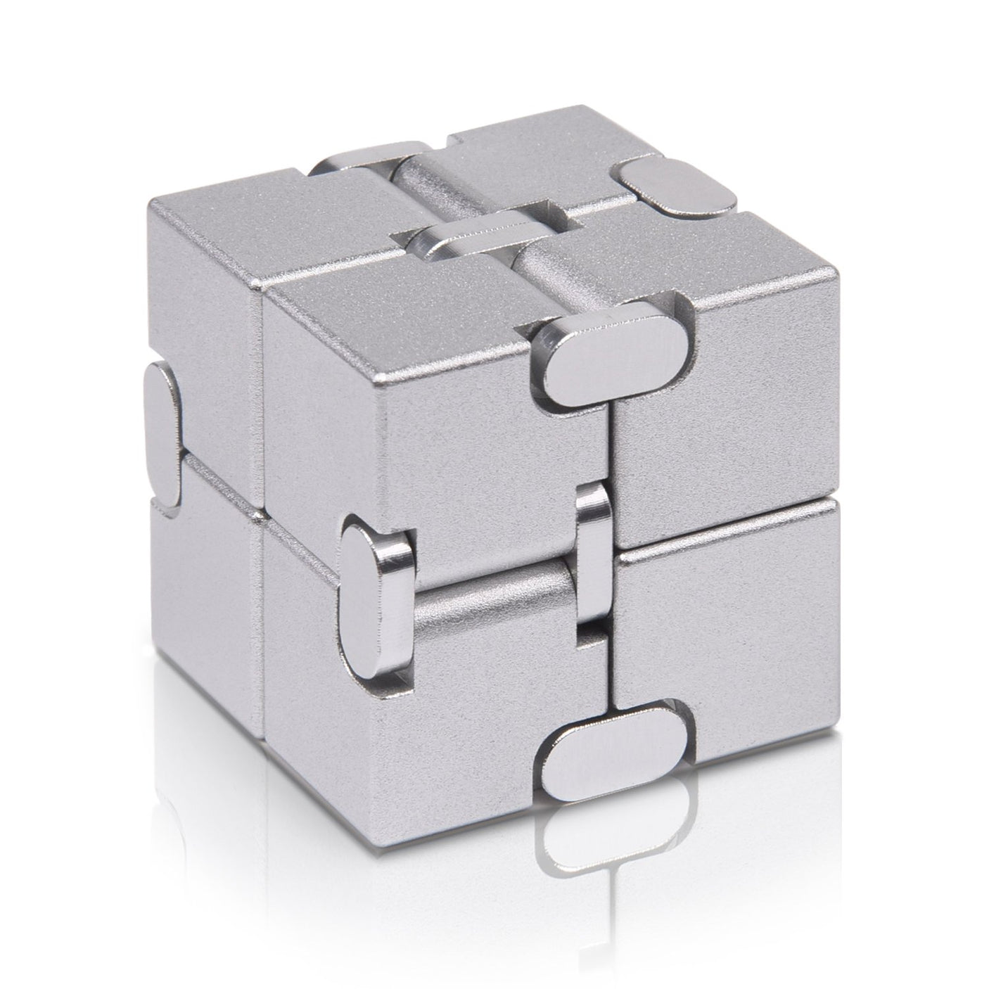 Fidget Cube New Version Fidget Finger Toys - Metal Infinity Cube Prime for Stress and Anxiety Relief/ADHD, Ultra Durable Sensory Gifts for Adults and Teens Kids