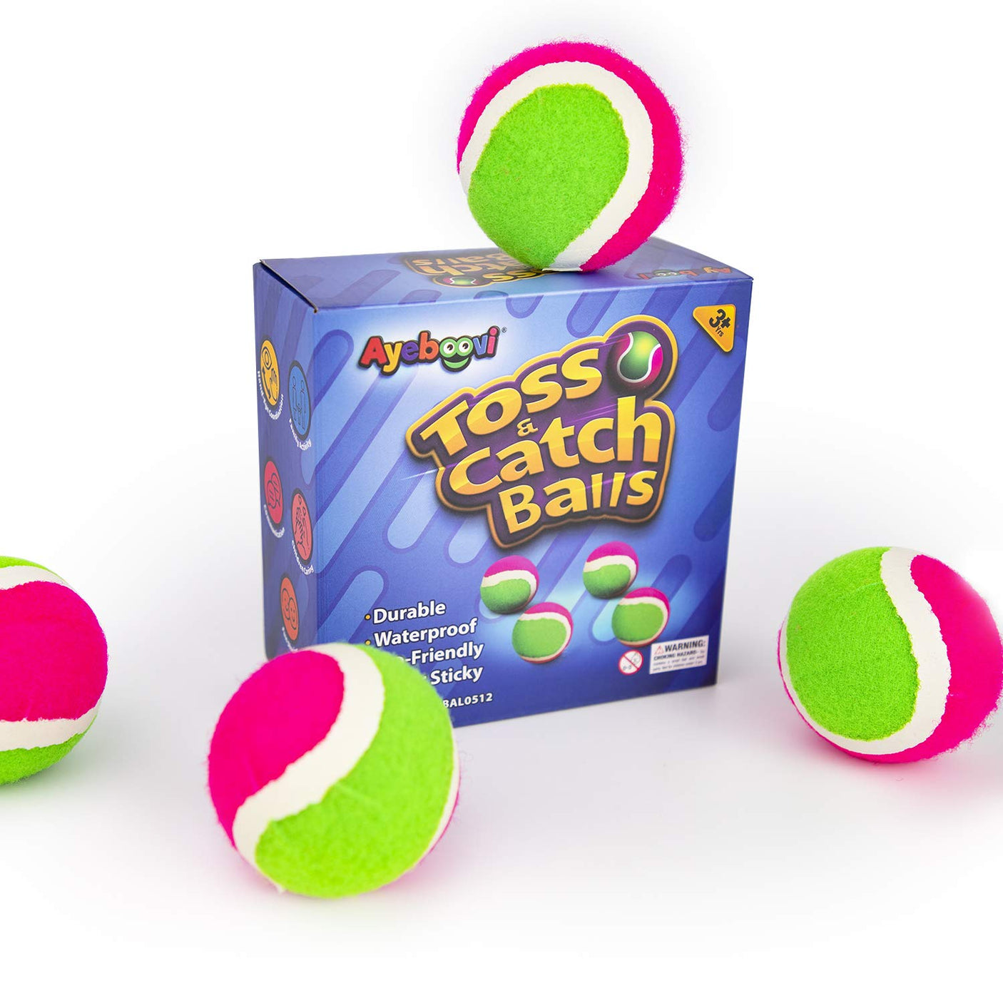 Ayeboovi Toss and Catch Ball Game Outdoor Toys for Kids Yard Games Beach Toys Outside Games for 3 4 5 6 7 8 9 10 Year Old Boys Girls (Upgraded)