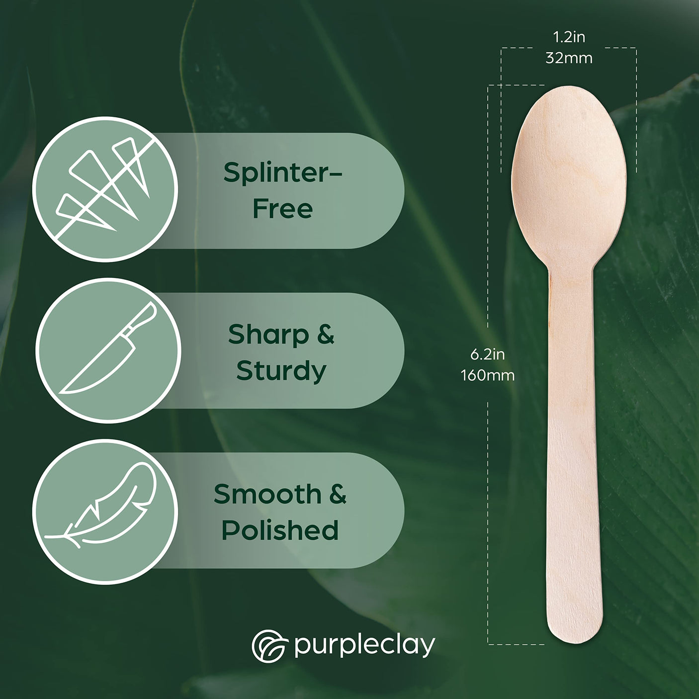 Wooden Compostable Utensils Set - 360 Pieces (120 Forks 120 Spoons 120 Knives) Sturdy Wood Disposable Cutlery - Eco-Friendly Biodegradable Utensils for Party - Free From Plastic Cutlery Set for Eating