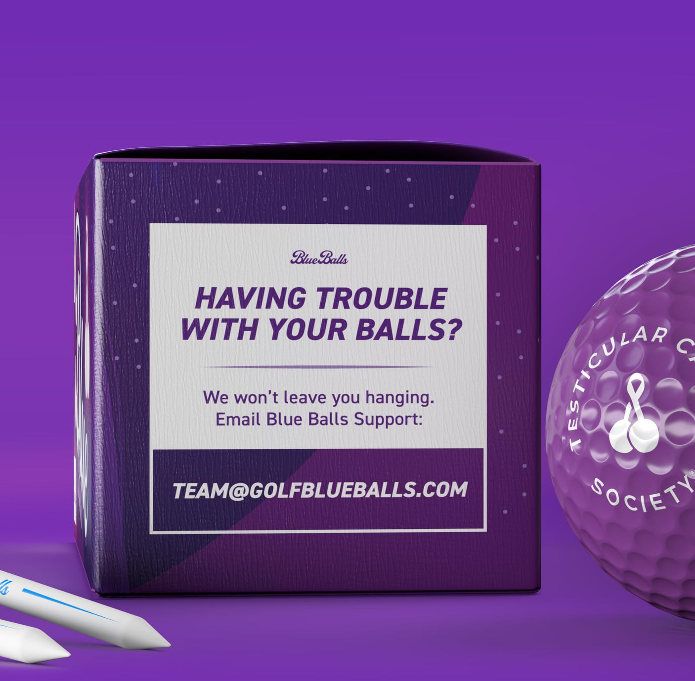 Blue Balls Premium LED Light Up Golf Balls | Glow in The Dark | Night Golf | Funny Gift | Bachelor Party