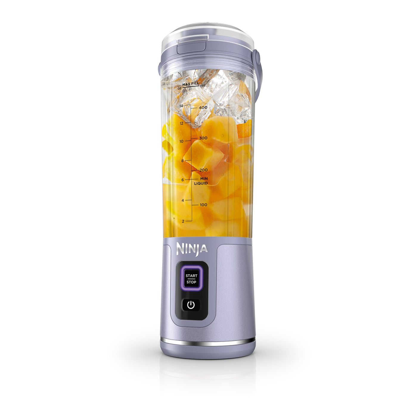 Ninja BC155PS Blast Two-Pack Portable Blender, Cordless, 18oz. Vessel, Personal Blender-for Shakes & Smoothies, BPA Free, Leakproof-Lid & Sip Spout, Rechargeable, Dishwasher Safe Parts, Peach & Stone