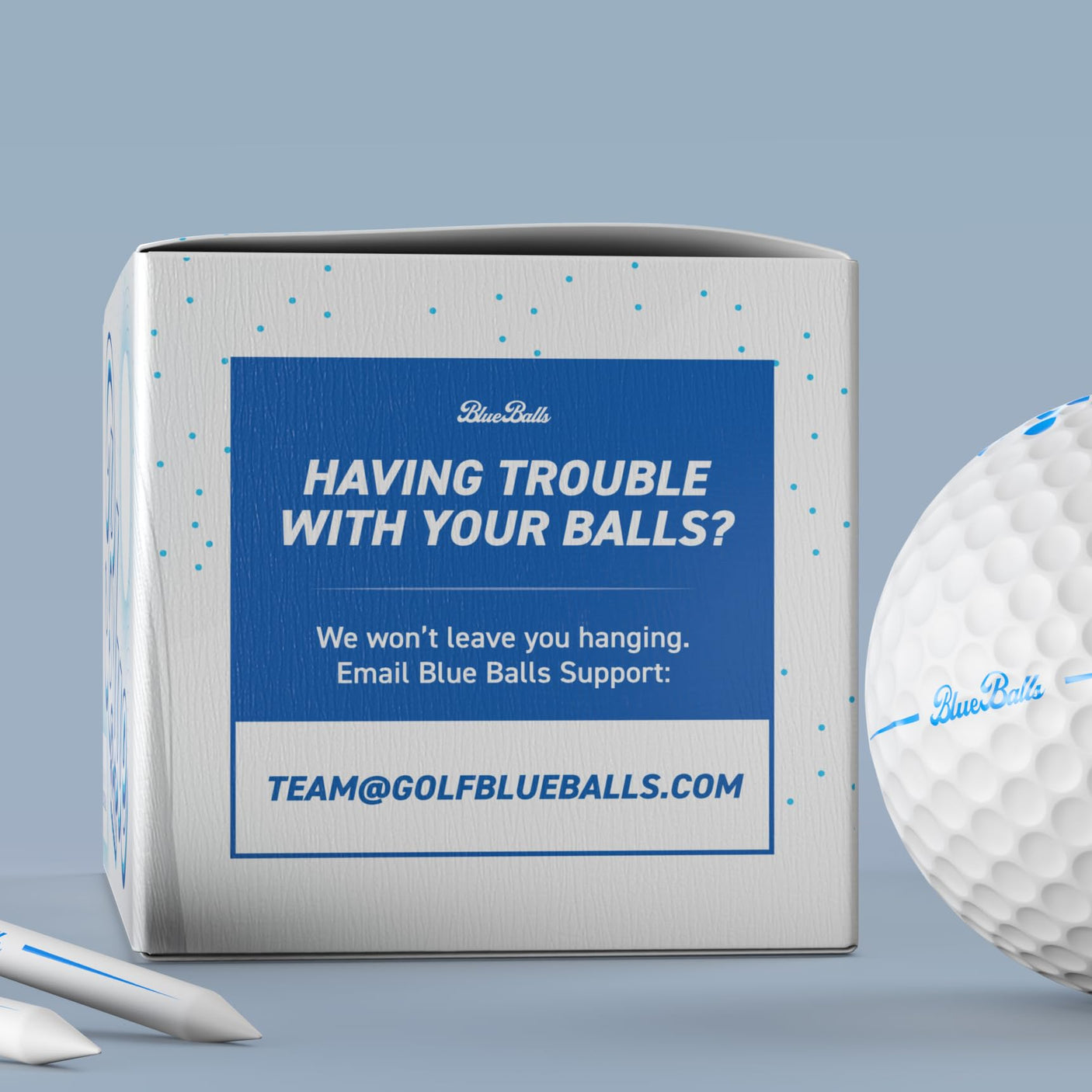 Blue Balls Premium LED Light Up Golf Balls | Glow in The Dark | Night Golf | Funny Gift | Bachelor Party