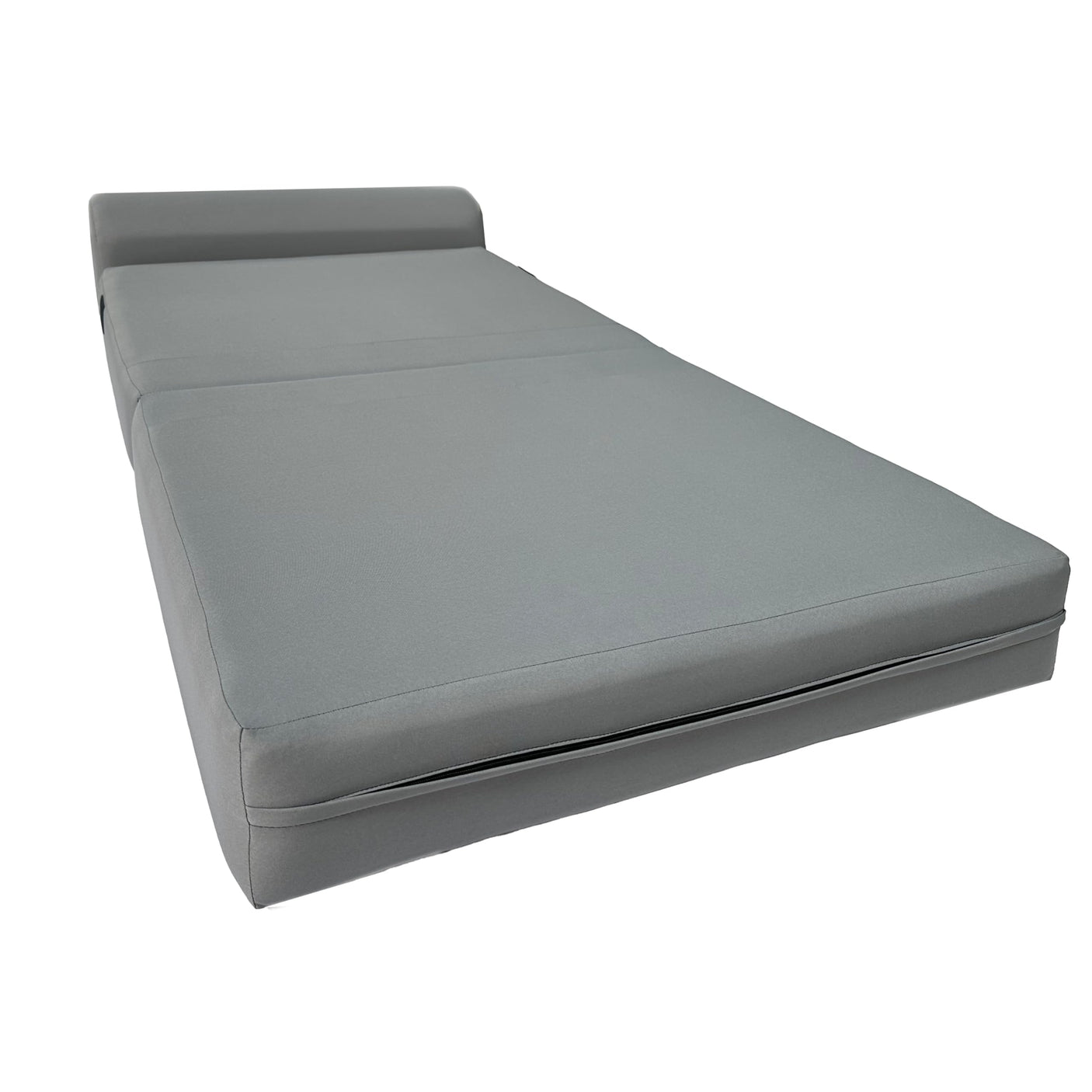 D&D Futon Furniture Sleeper Chair Folding Bed, Studio Sofa Guest Folded Mattress, High Density Foam (70 x 24 x 6, Navy Blue)