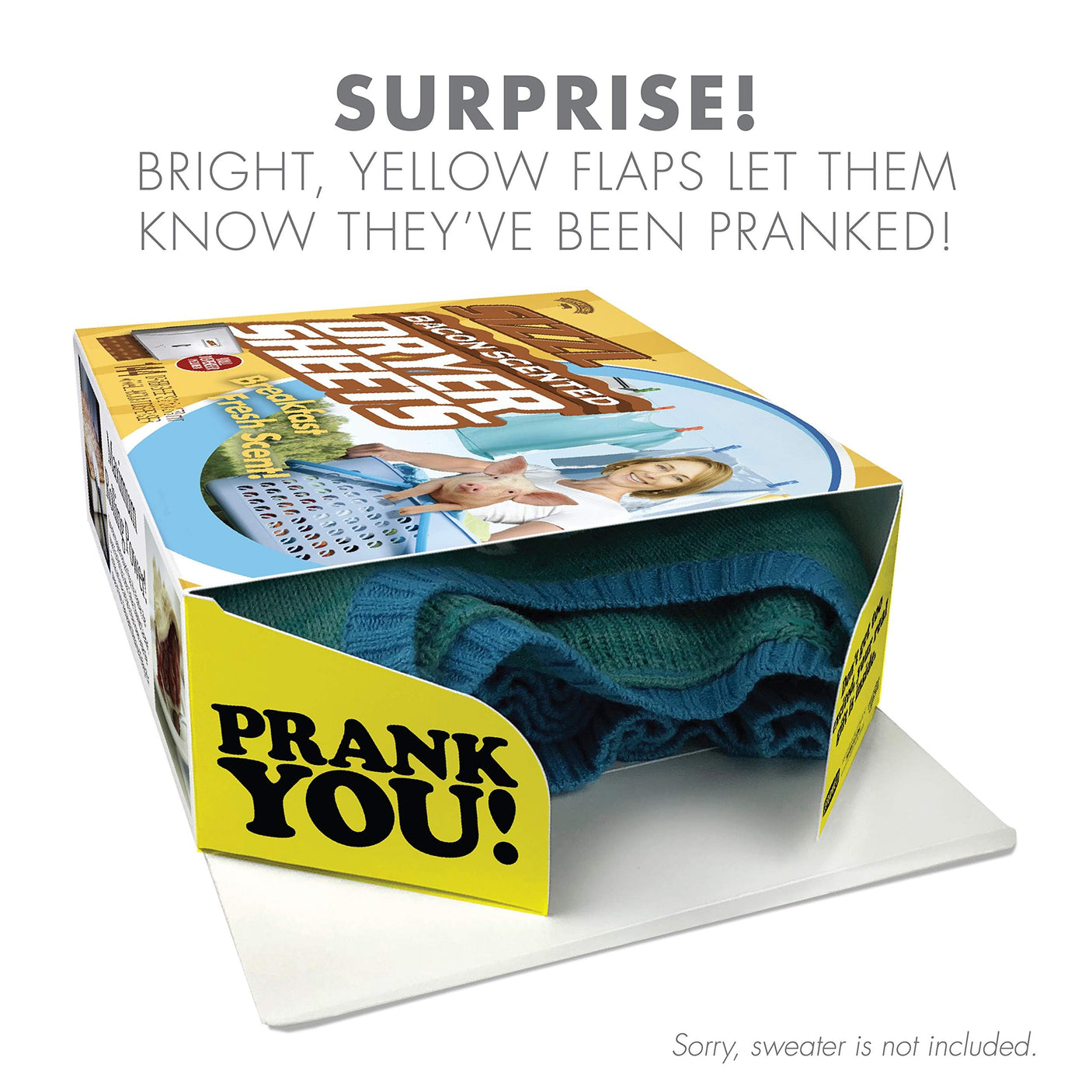 Prank-O My First Fire Prank Gift Box – Empty Box for Wrapping Real Presents – Hilarious Fake Packaging for Birthdays, Christmas, and Holidays – Fun Gag Gift Box for Men, Women, and Kids