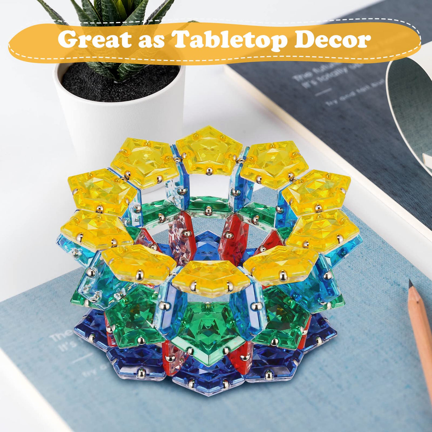 Magnetic Fidget Sphere Stress Relief Toys for Adults Kids, Anxiety Sensory Fidget Toys with Strong Neodymium Magnets, Desk ADHD Focus Tool Gift for Men Women (2.67'' Travel-Safe Toy Ball)