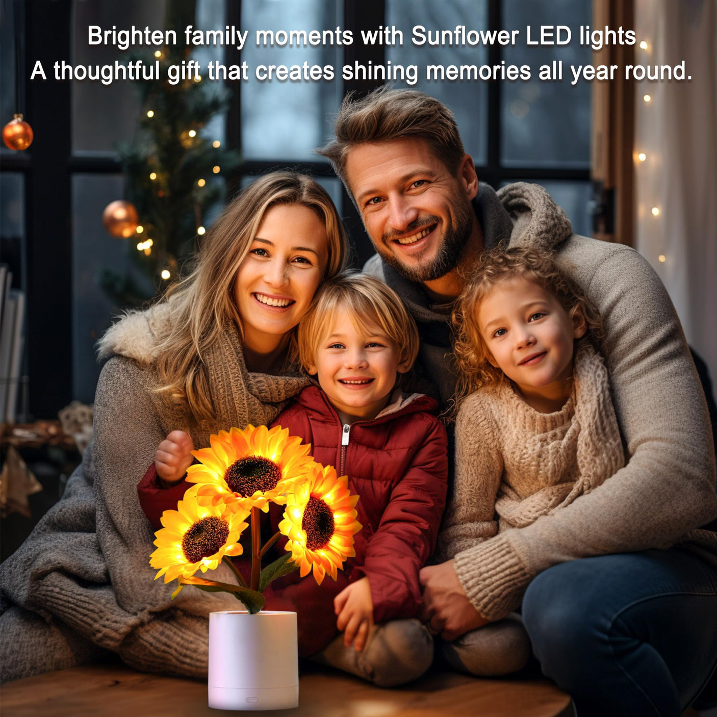 Sunflower LED Lamp for Women, Mother's Day Ideal for Bedroom Decor Sunflower Gifts for Mom Grandma Teacher Aunt Girlfriends Coworker Friend Wife Mothers Anniversary Birthday Christmas