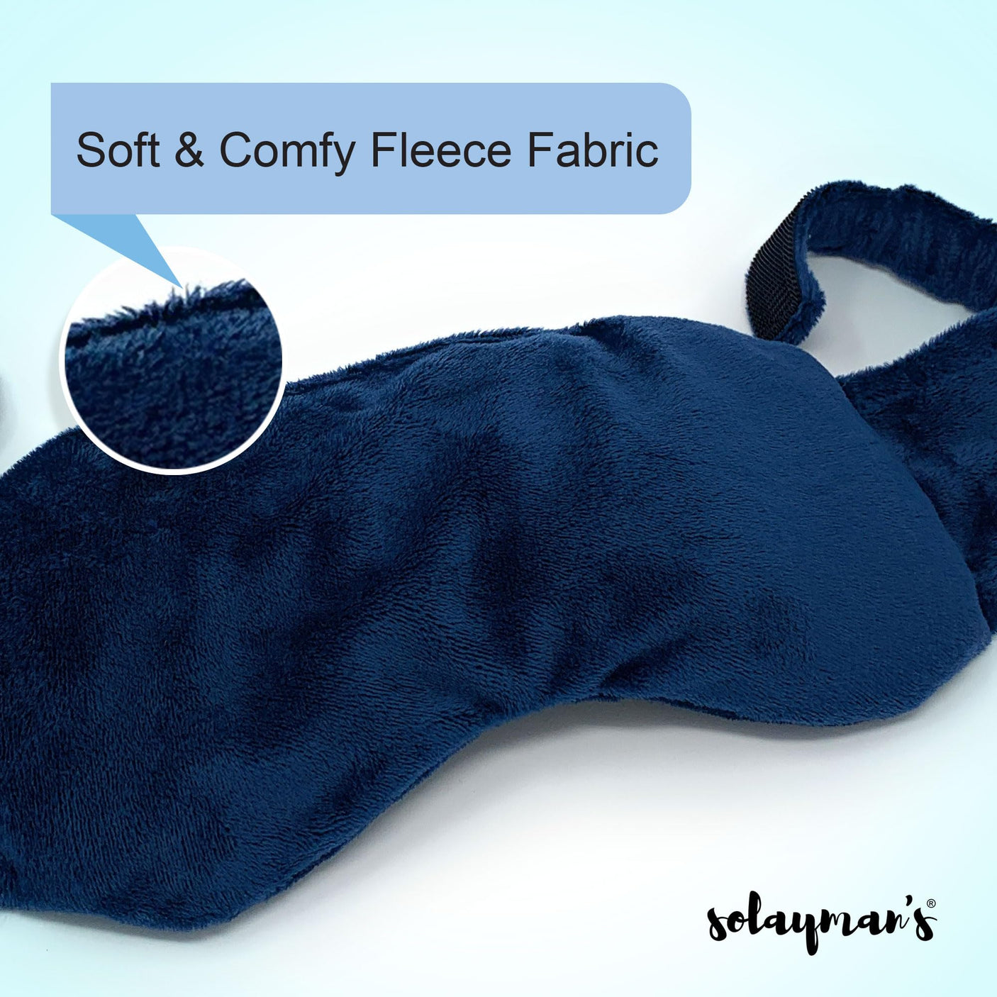 Weighted Lavender Eye Mask for Sleeping, Yoga, Dry Eyes - Great Relaxation Gifts for Mom, Dad, Women, Men - Aromatherapy Lavender Eye Pillow Gift (Navy Blue)