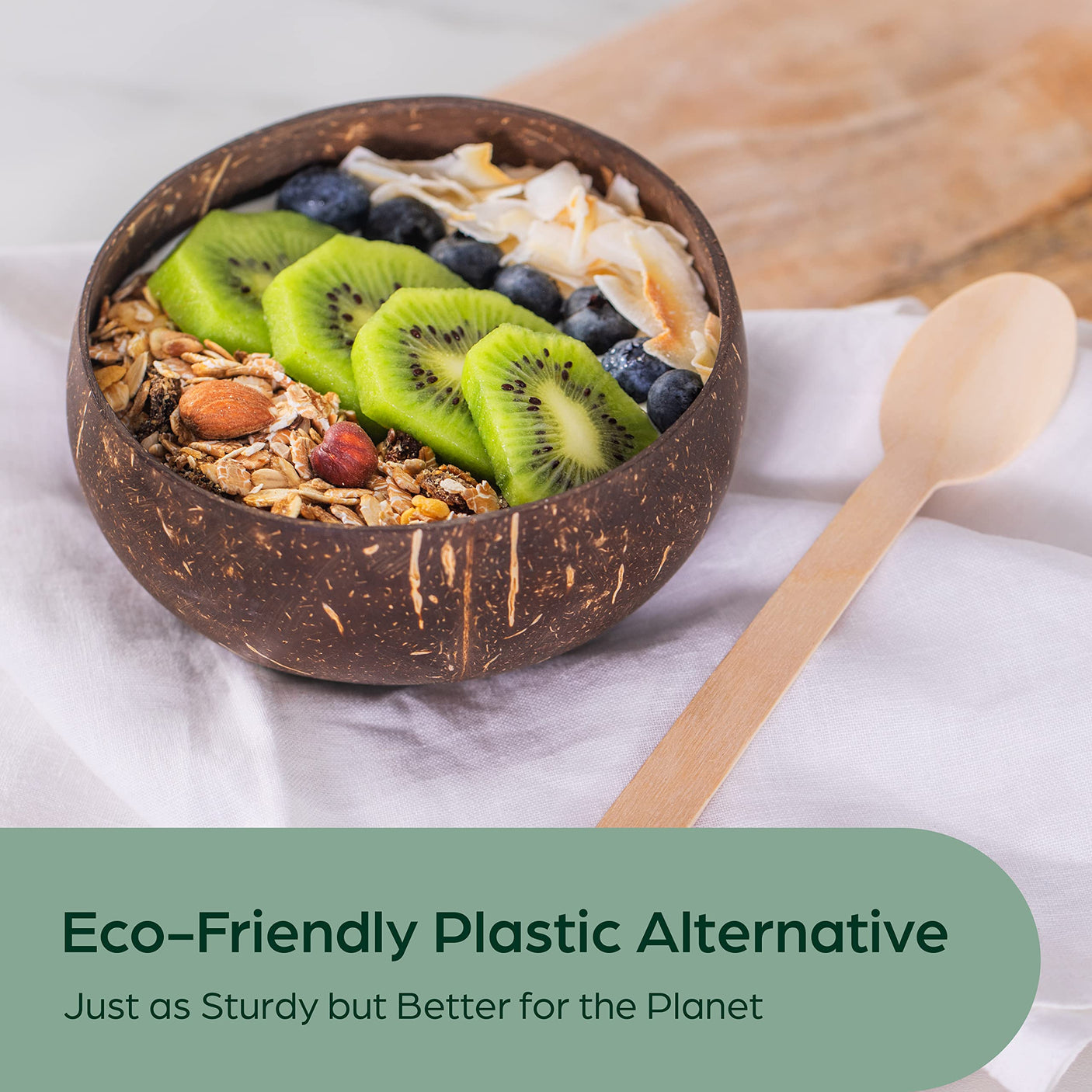 Wooden Compostable Utensils Set - 360 Pieces (120 Forks 120 Spoons 120 Knives) Sturdy Wood Disposable Cutlery - Eco-Friendly Biodegradable Utensils for Party - Free From Plastic Cutlery Set for Eating