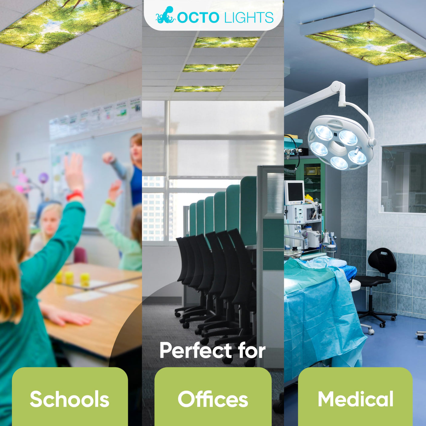 Magnetic Fluorescent Light Covers for Ceiling Lights - Astronomy Cover for Fluorescent & LED Fixture - Must Haves for Teacher Supplies - Classroom, Home, Office Decor - Shield Overhead Lighting