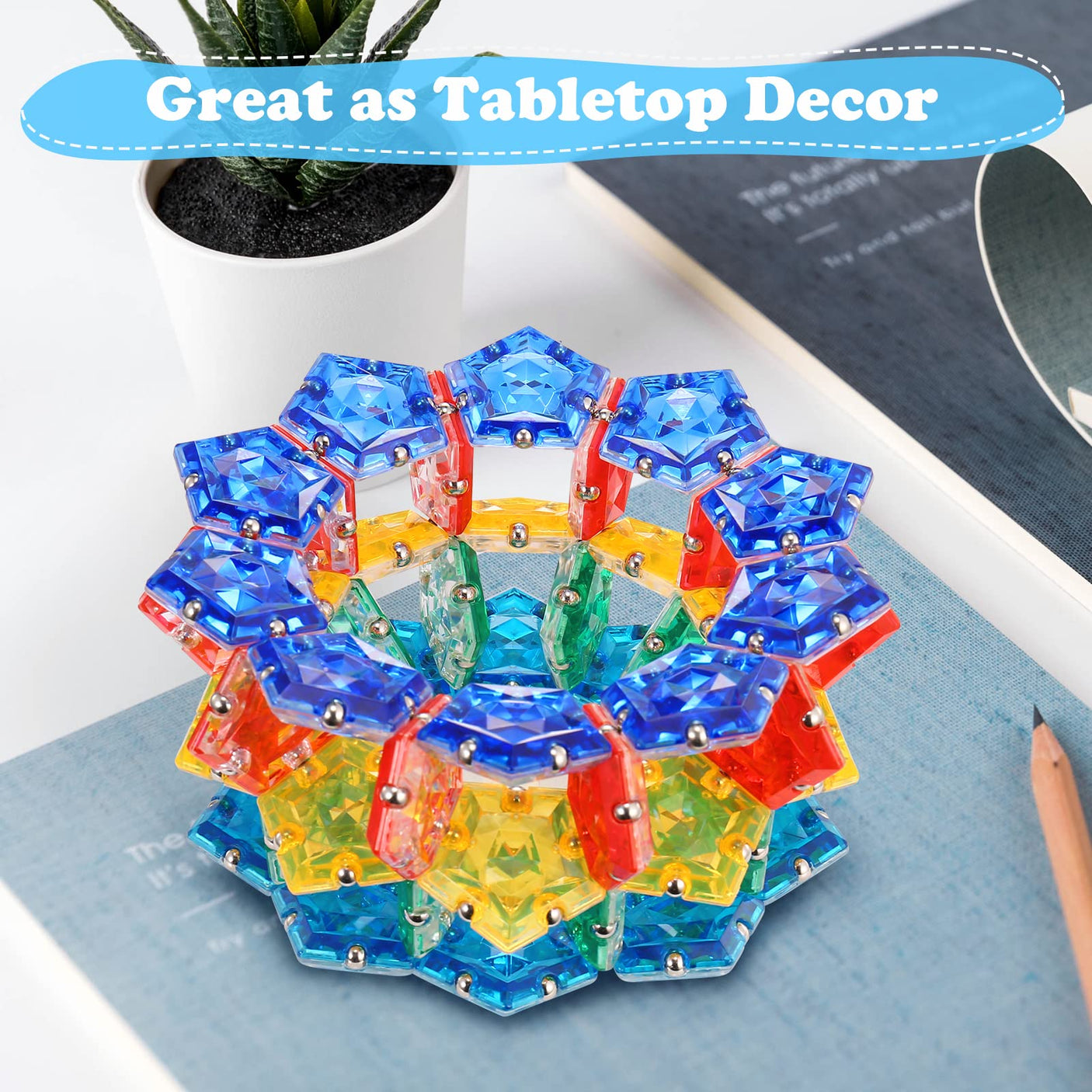 Magnetic Fidget Sphere Stress Relief Toys for Adults Kids, Anxiety Sensory Fidget Toys with Strong Neodymium Magnets, Desk ADHD Focus Tool Gift for Men Women (2.67'' Travel-Safe Toy Ball)