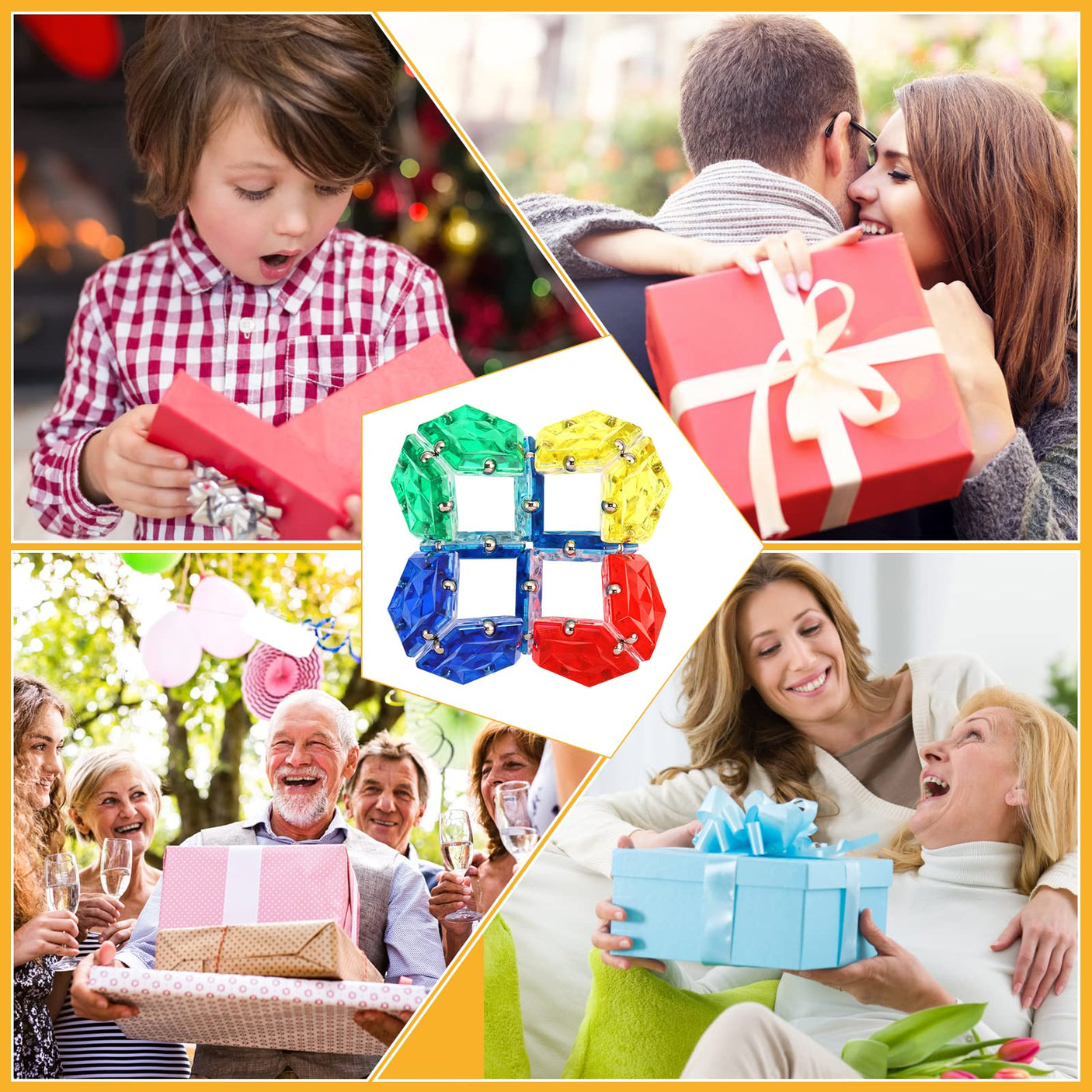 Magnetic Fidget Sphere Stress Relief Toys for Adults Kids, Anxiety Sensory Fidget Toys with Strong Neodymium Magnets, Desk ADHD Focus Tool Gift for Men Women (2.67'' Travel-Safe Toy Ball)