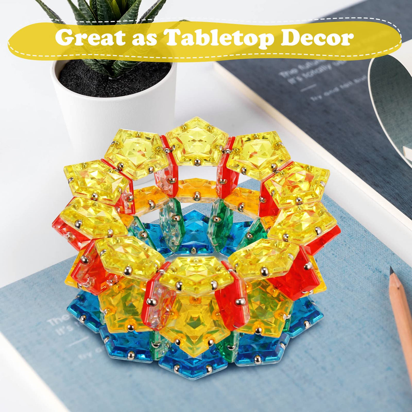 Magnetic Fidget Sphere Stress Relief Toys for Adults Kids, Anxiety Sensory Fidget Toys with Strong Neodymium Magnets, Desk ADHD Focus Tool Gift for Men Women (2.67'' Travel-Safe Toy Ball)