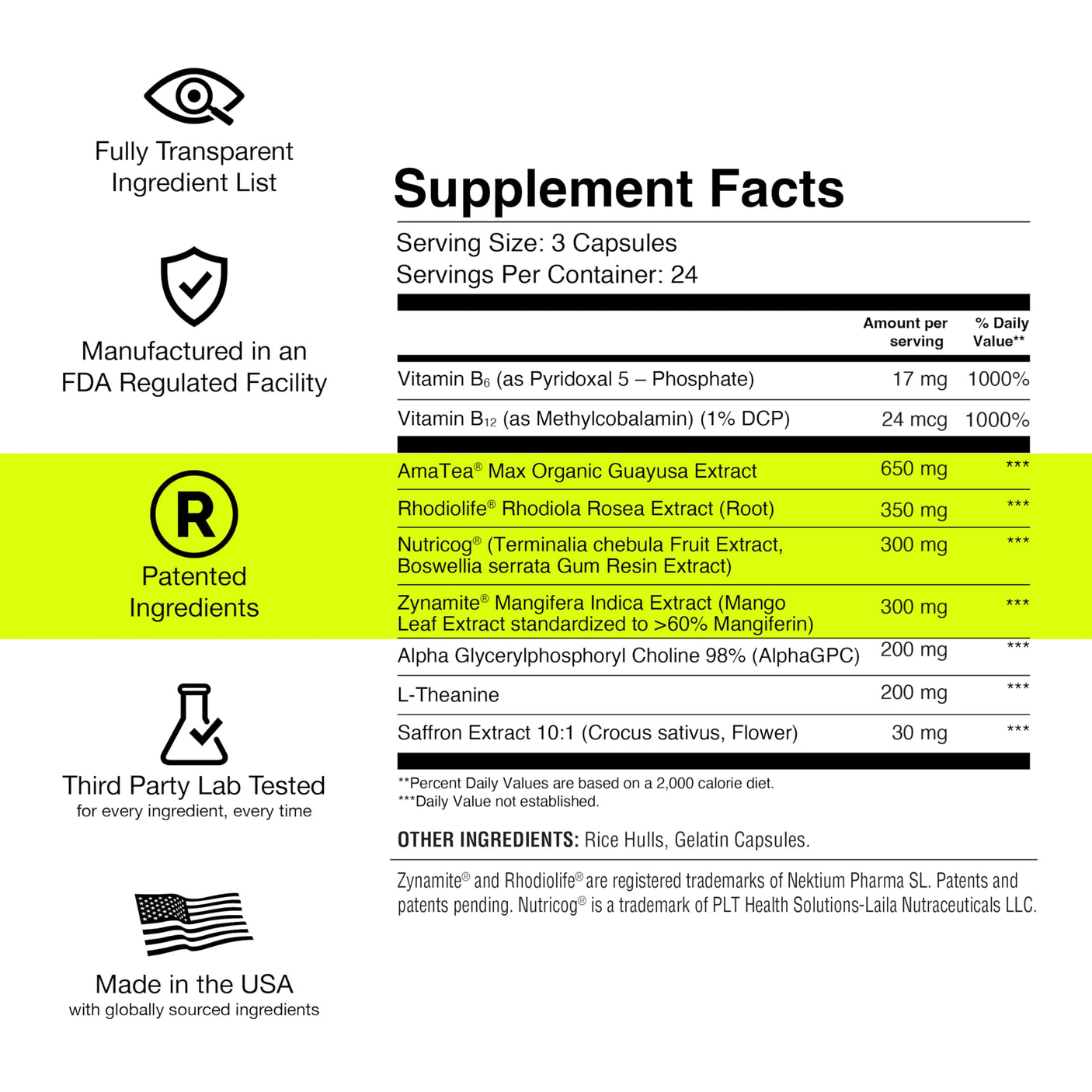 Magnetic Mind - Premium Cognitive Supplement for Ultra Focused Energy, Clarity, & Drive - Nootropic Designed for Long-Term Brain Health, Memory & Focus | 30 Day Supply - No Artificial Colors