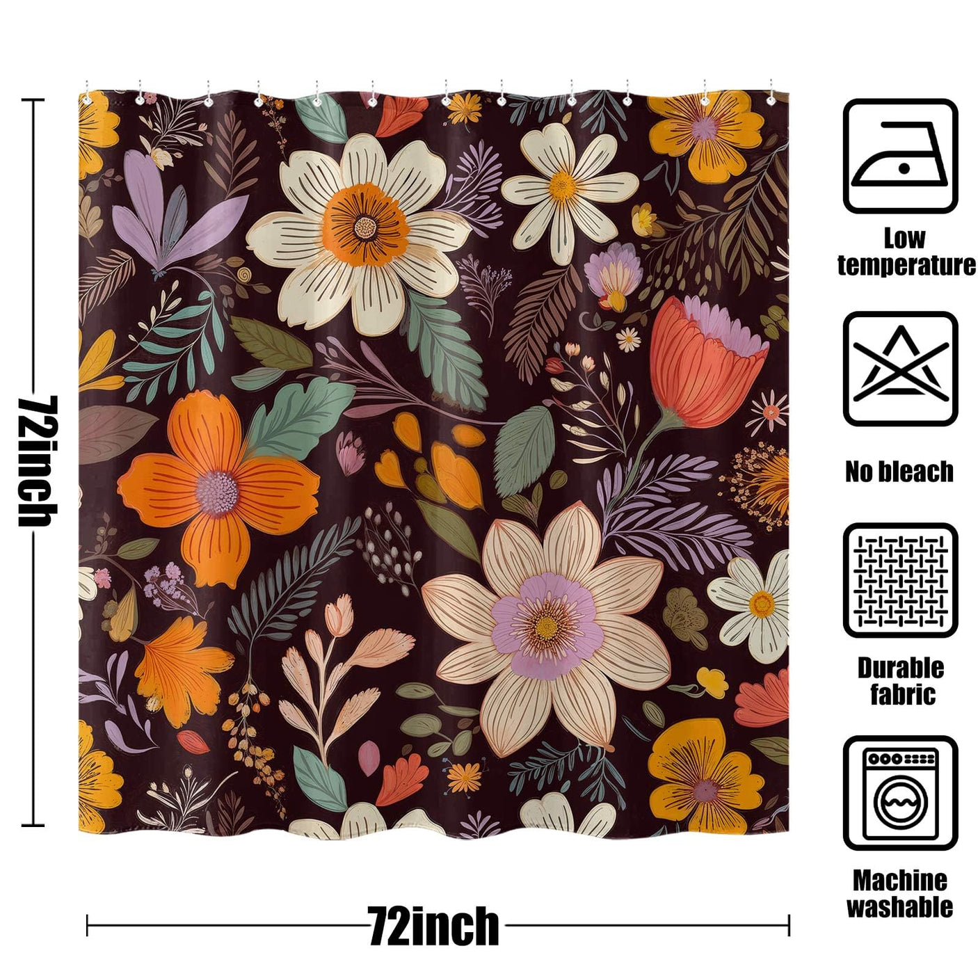 Fowocu Funny Cat Shower Curtain Set Teal Blue Sea Ocean Waterproof Fabric Shower Curtains with Animal Octopus Starfish Turtle Anchor Fish Nautical Bathroom Decor (Blue, 72''×72'')