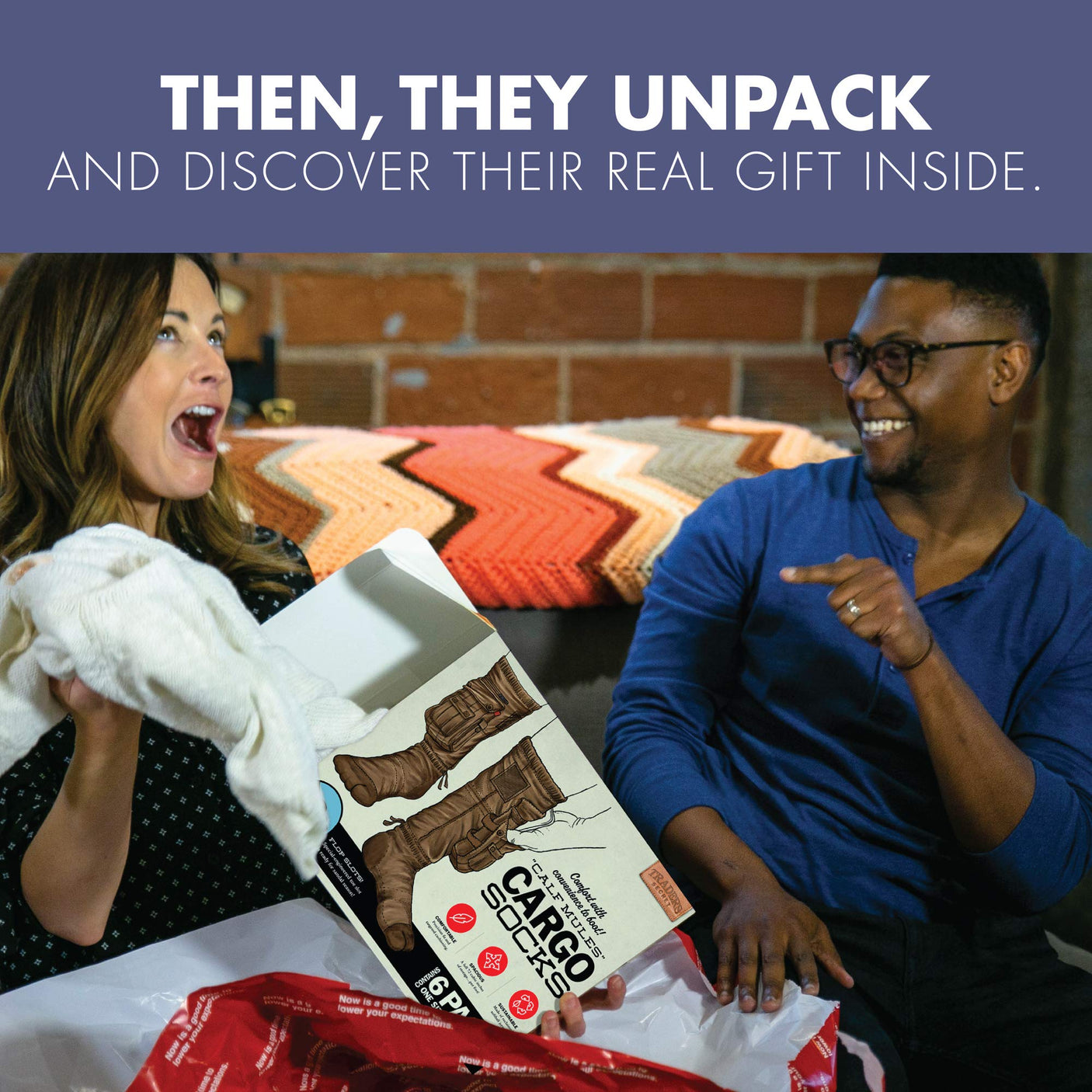 Prank-O My First Fire Prank Gift Box – Empty Box for Wrapping Real Presents – Hilarious Fake Packaging for Birthdays, Christmas, and Holidays – Fun Gag Gift Box for Men, Women, and Kids