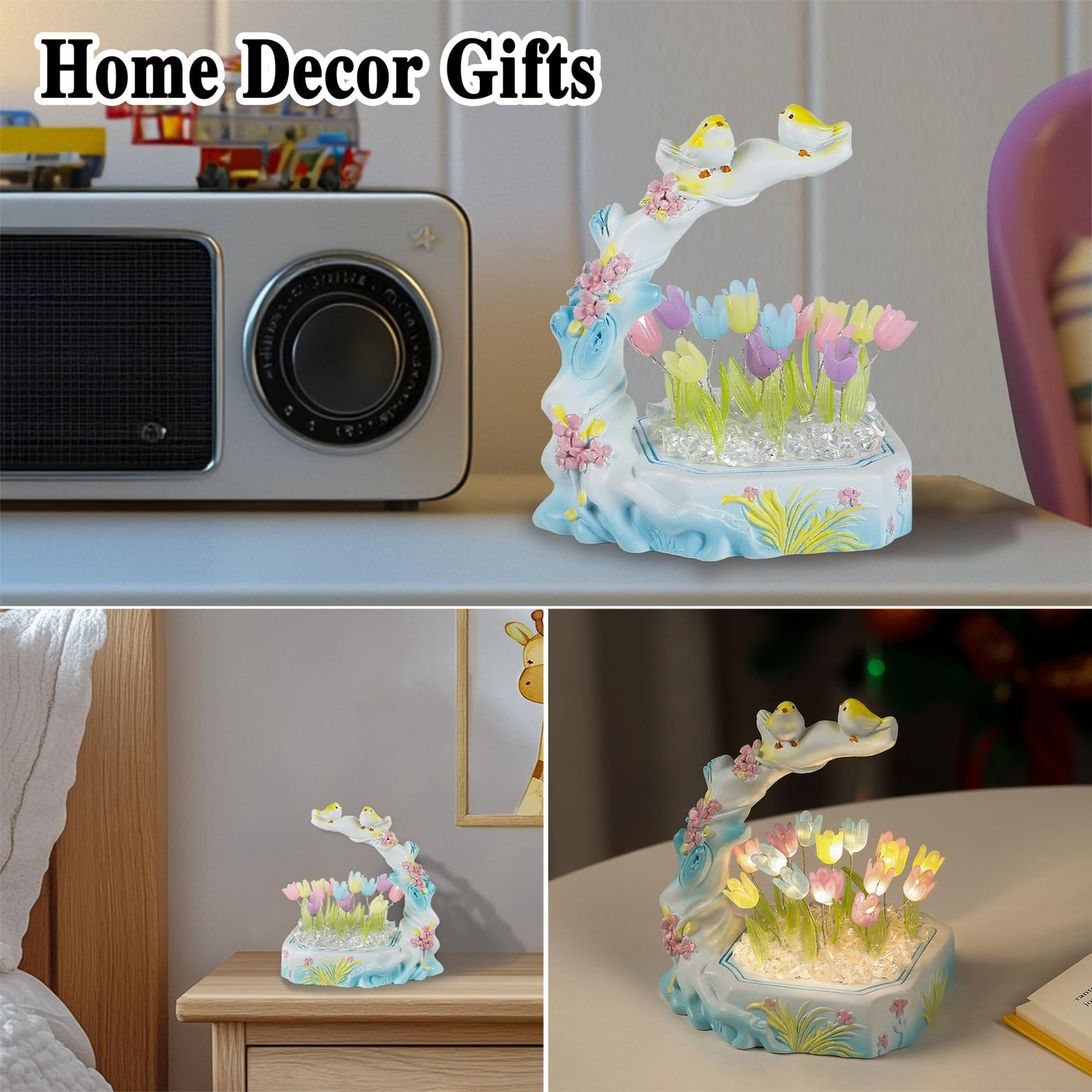 Sunflower LED Lamp for Women, Mother's Day Ideal for Bedroom Decor Sunflower Gifts for Mom Grandma Teacher Aunt Girlfriends Coworker Friend Wife Mothers Anniversary Birthday Christmas