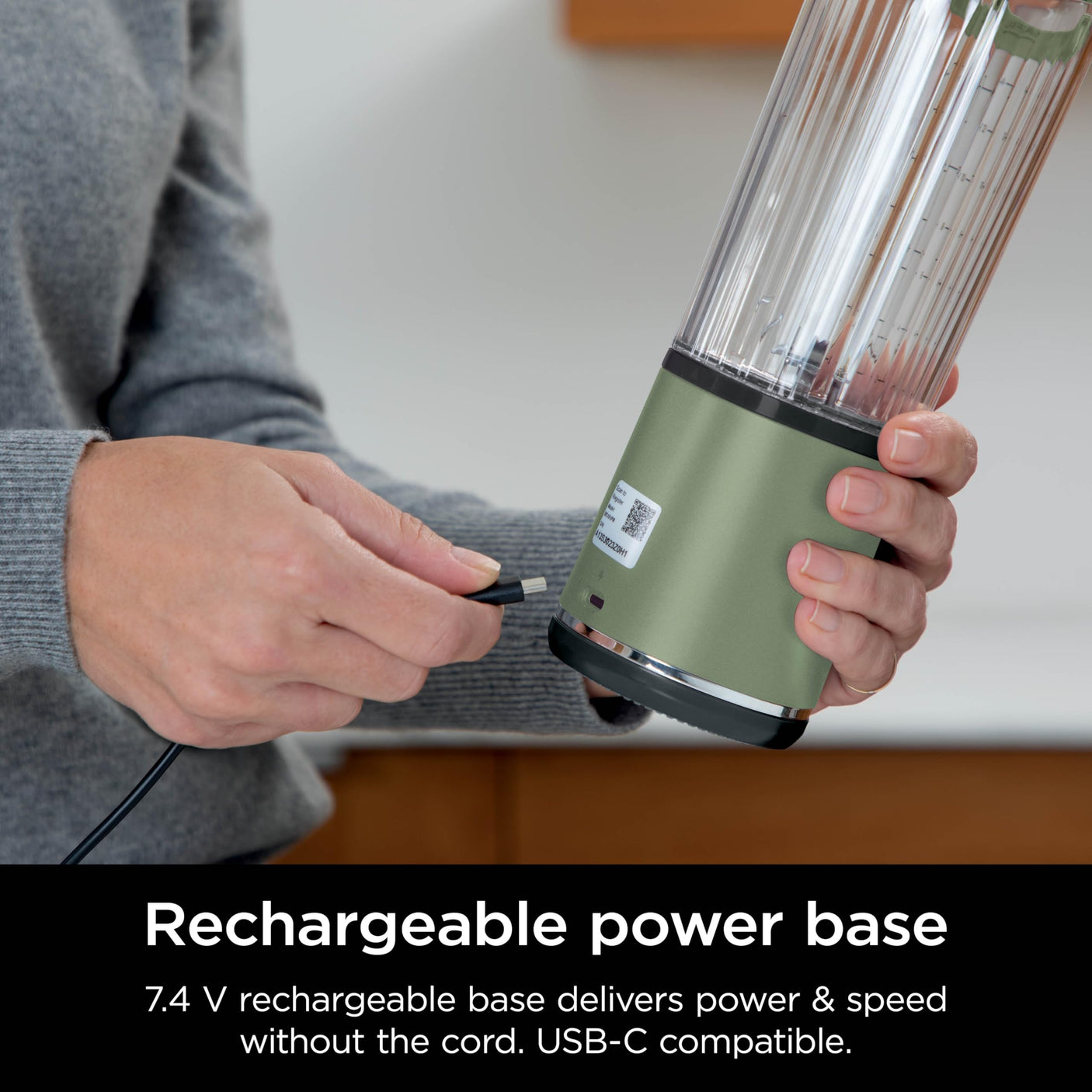 Ninja BC155PS Blast Two-Pack Portable Blender, Cordless, 18oz. Vessel, Personal Blender-for Shakes & Smoothies, BPA Free, Leakproof-Lid & Sip Spout, Rechargeable, Dishwasher Safe Parts, Peach & Stone