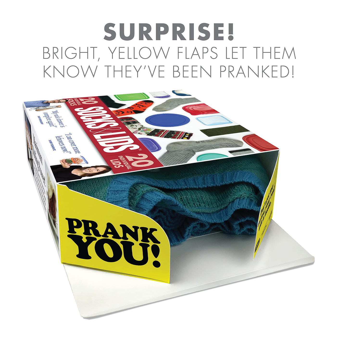 Prank-O My First Fire Prank Gift Box – Empty Box for Wrapping Real Presents – Hilarious Fake Packaging for Birthdays, Christmas, and Holidays – Fun Gag Gift Box for Men, Women, and Kids