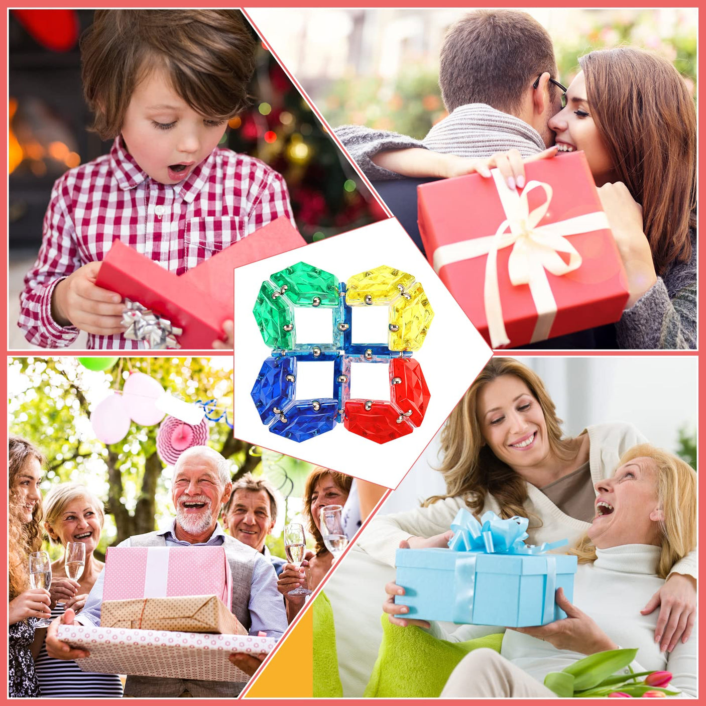 Magnetic Fidget Sphere Stress Relief Toys for Adults Kids, Anxiety Sensory Fidget Toys with Strong Neodymium Magnets, Desk ADHD Focus Tool Gift for Men Women (2.67'' Travel-Safe Toy Ball)