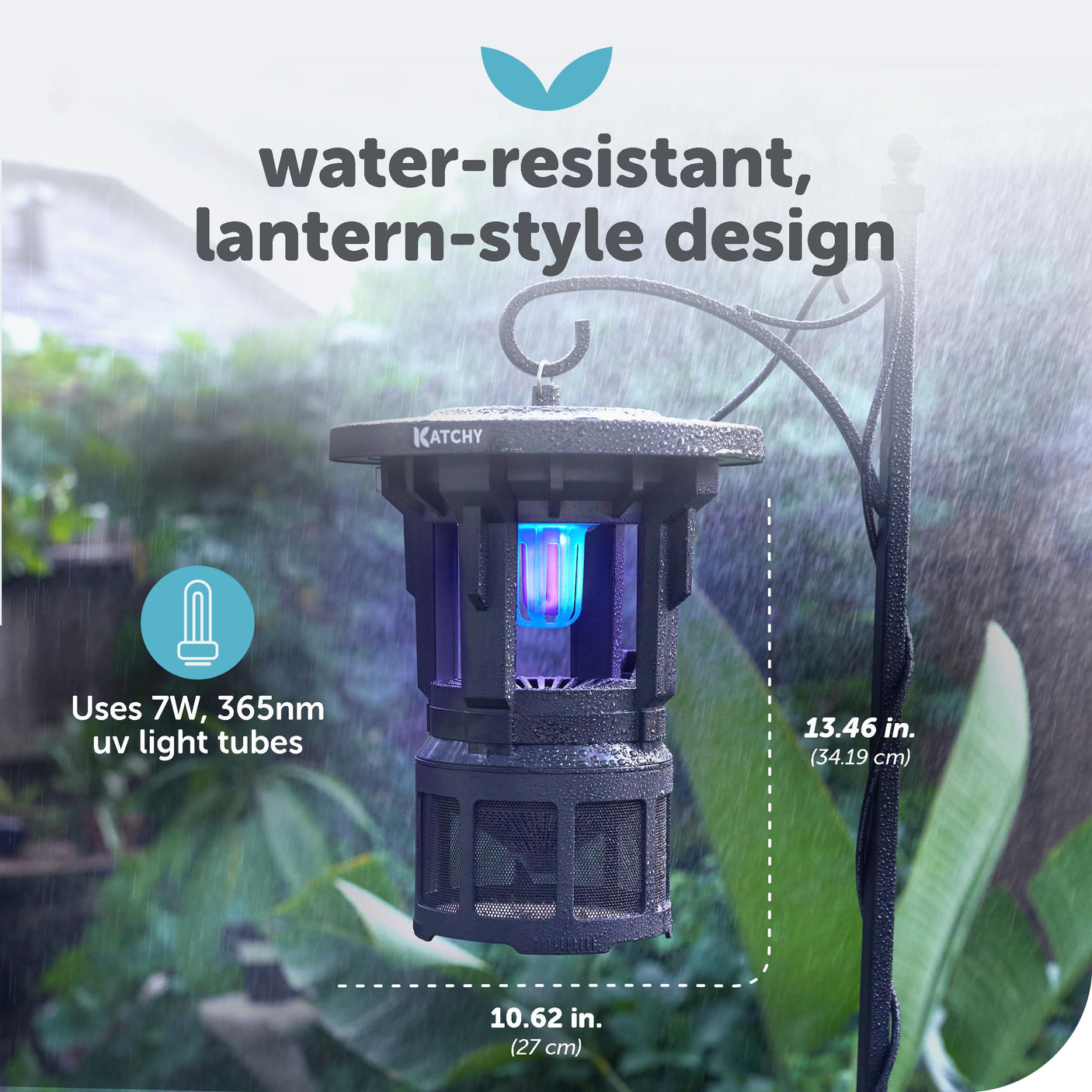 Katchy Indoor Insect Trap - Catcher & Killer for Mosquitos, Gnats, Moths, Fruit Flies - Non-Zapper Traps for Inside Your Home - Catch Insects Indoors with Suction, Bug Light & Sticky Glue (Black)