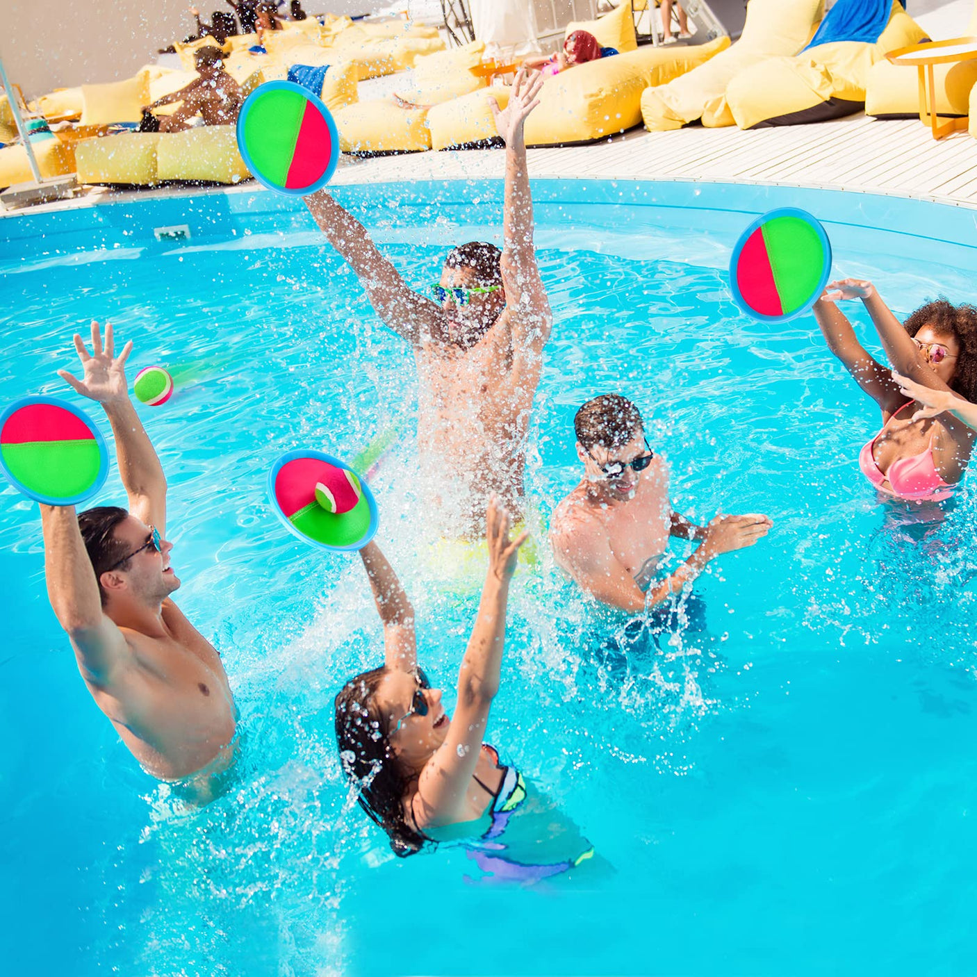 Ayeboovi Toss and Catch Ball Game Outdoor Toys for Kids Yard Games Beach Toys Outside Games for 3 4 5 6 7 8 9 10 Year Old Boys Girls (Upgraded)