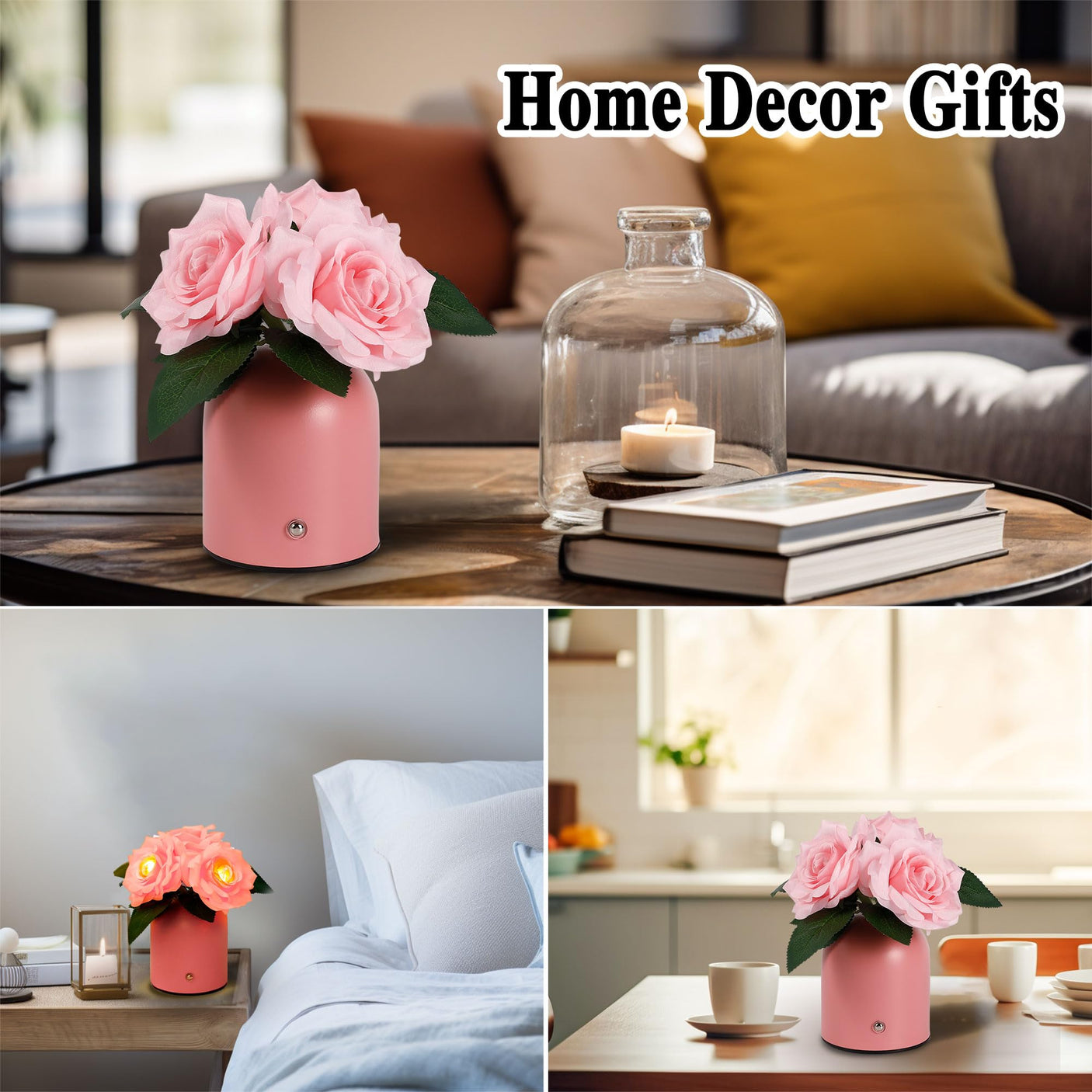 Sunflower LED Lamp for Women, Mother's Day Ideal for Bedroom Decor Sunflower Gifts for Mom Grandma Teacher Aunt Girlfriends Coworker Friend Wife Mothers Anniversary Birthday Christmas