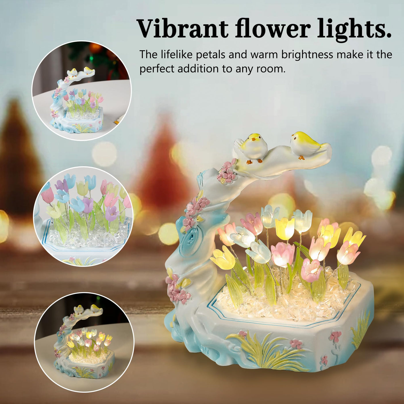 Sunflower LED Lamp for Women, Mother's Day Ideal for Bedroom Decor Sunflower Gifts for Mom Grandma Teacher Aunt Girlfriends Coworker Friend Wife Mothers Anniversary Birthday Christmas