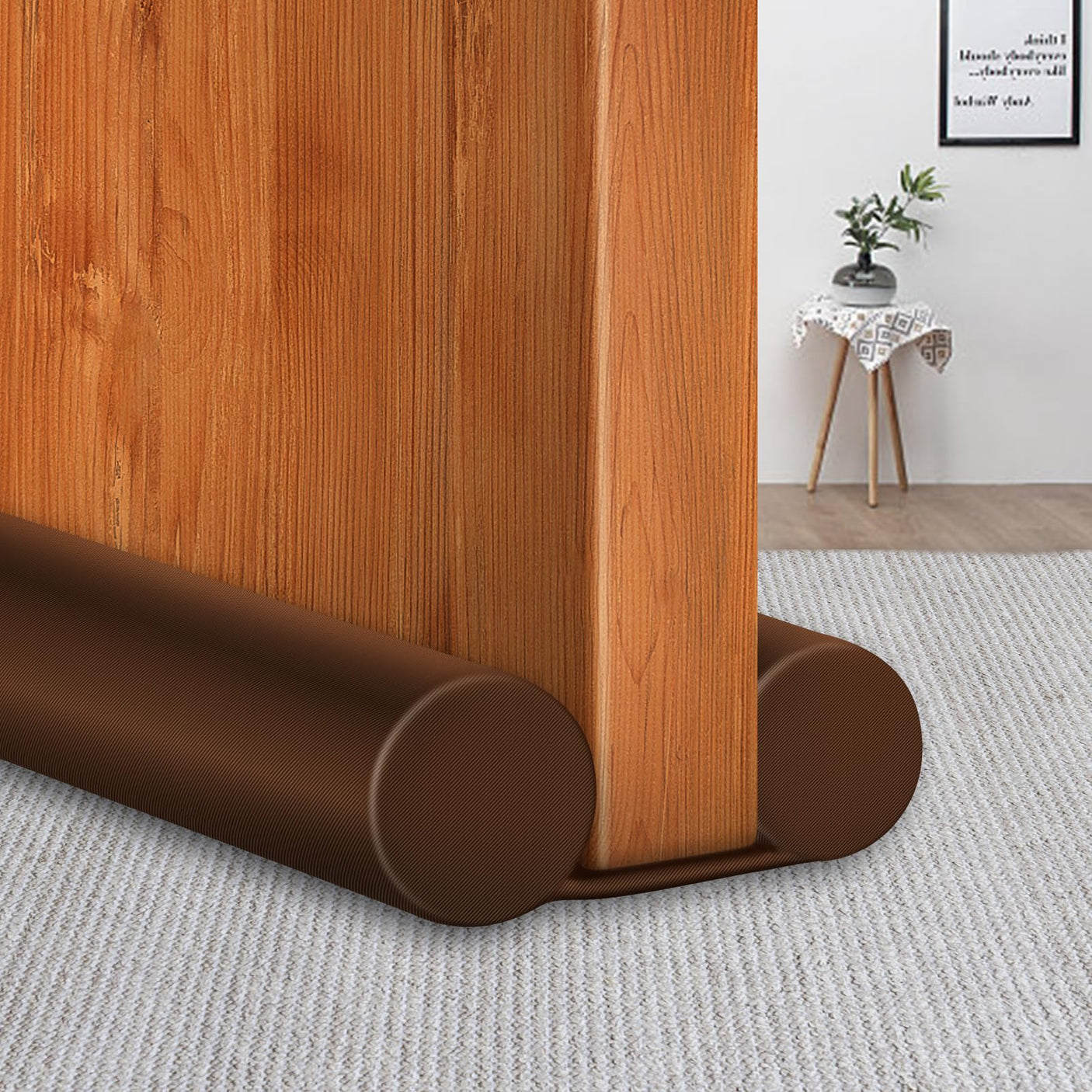 MAXTID Large Door Draft Stopper for Bottom of Doors 36” Under Door Draft Noise Blocker Black Gap Stoppers Door Draft Guard for Bottom of Doors Adjustable Door Seal Sweep Draft Home Essentials Gadgets