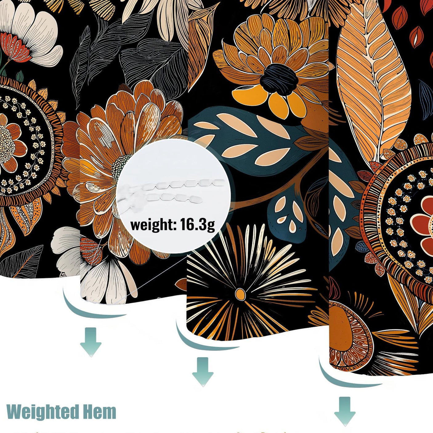 Fowocu Funny Cat Shower Curtain Set Teal Blue Sea Ocean Waterproof Fabric Shower Curtains with Animal Octopus Starfish Turtle Anchor Fish Nautical Bathroom Decor (Blue, 72''×72'')