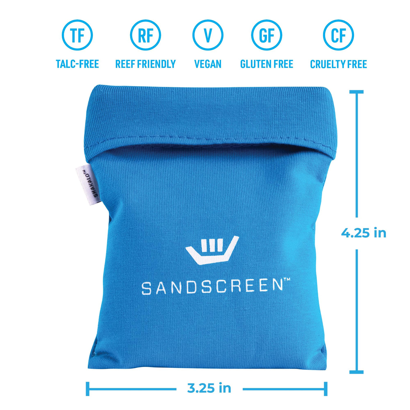 SANDSCREEN Sand Removal Bag | The Original Sand Remover | Talc-Free and Reef Friendly | Fresh, Clean and Sand Free | Great for The Whole Family!(Pack of 1)
