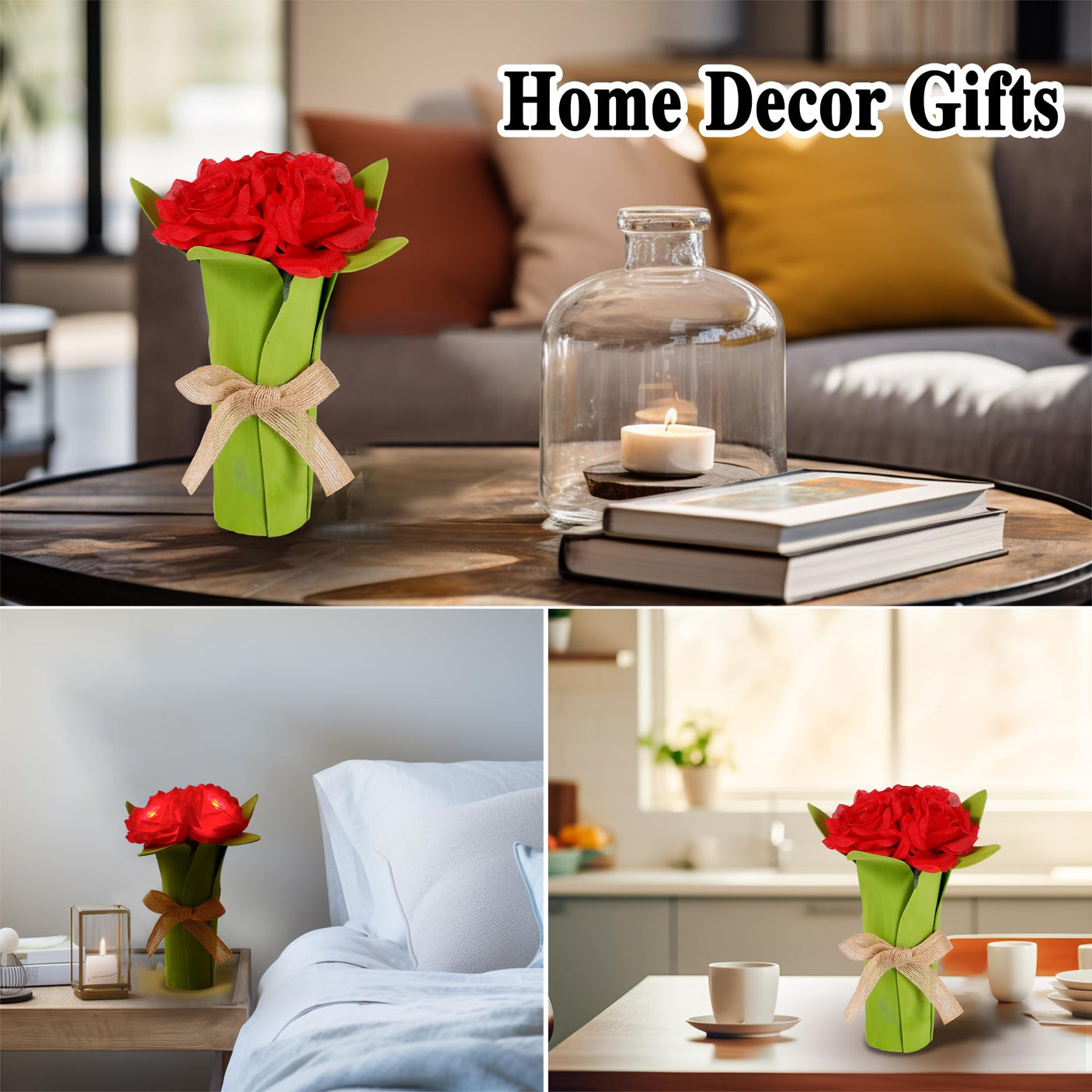 Sunflower LED Lamp for Women, Mother's Day Ideal for Bedroom Decor Sunflower Gifts for Mom Grandma Teacher Aunt Girlfriends Coworker Friend Wife Mothers Anniversary Birthday Christmas