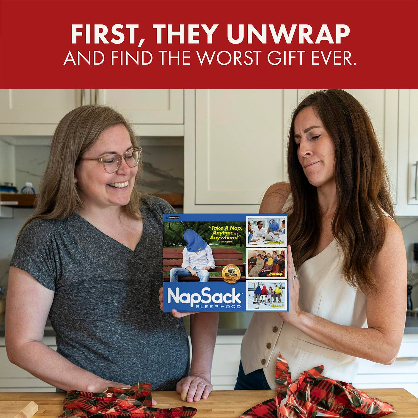 Prank-O My First Fire Prank Gift Box – Empty Box for Wrapping Real Presents – Hilarious Fake Packaging for Birthdays, Christmas, and Holidays – Fun Gag Gift Box for Men, Women, and Kids