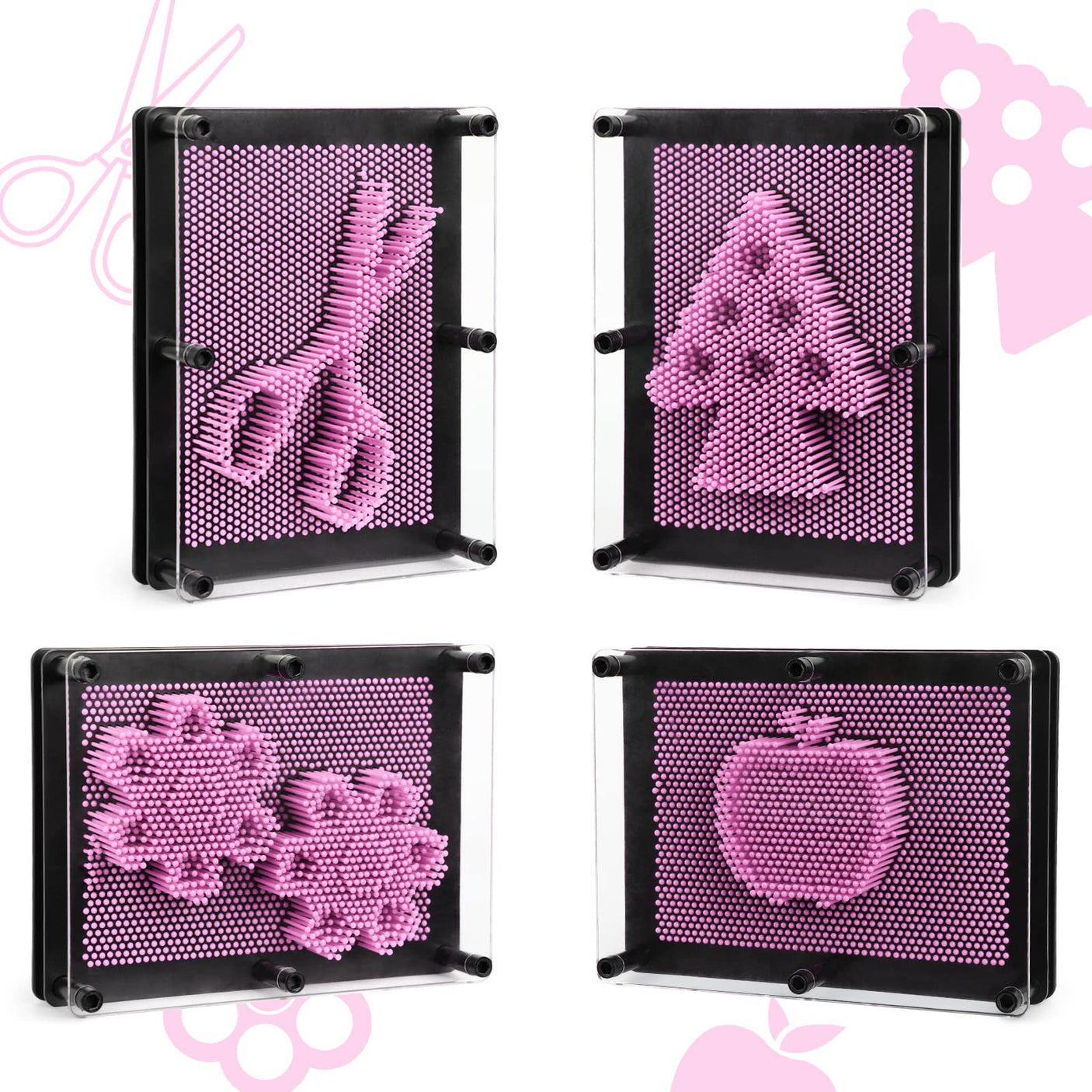 3D Pin Art Sensory Toys for Kids 5-7, Pin Art Board Impression Sensory Toys for Kids with Autism, Autism Gifts for Autistic Children Age 3, 4, 5, 6, 7, 8, 9, 10+ Years Old Boys Girls