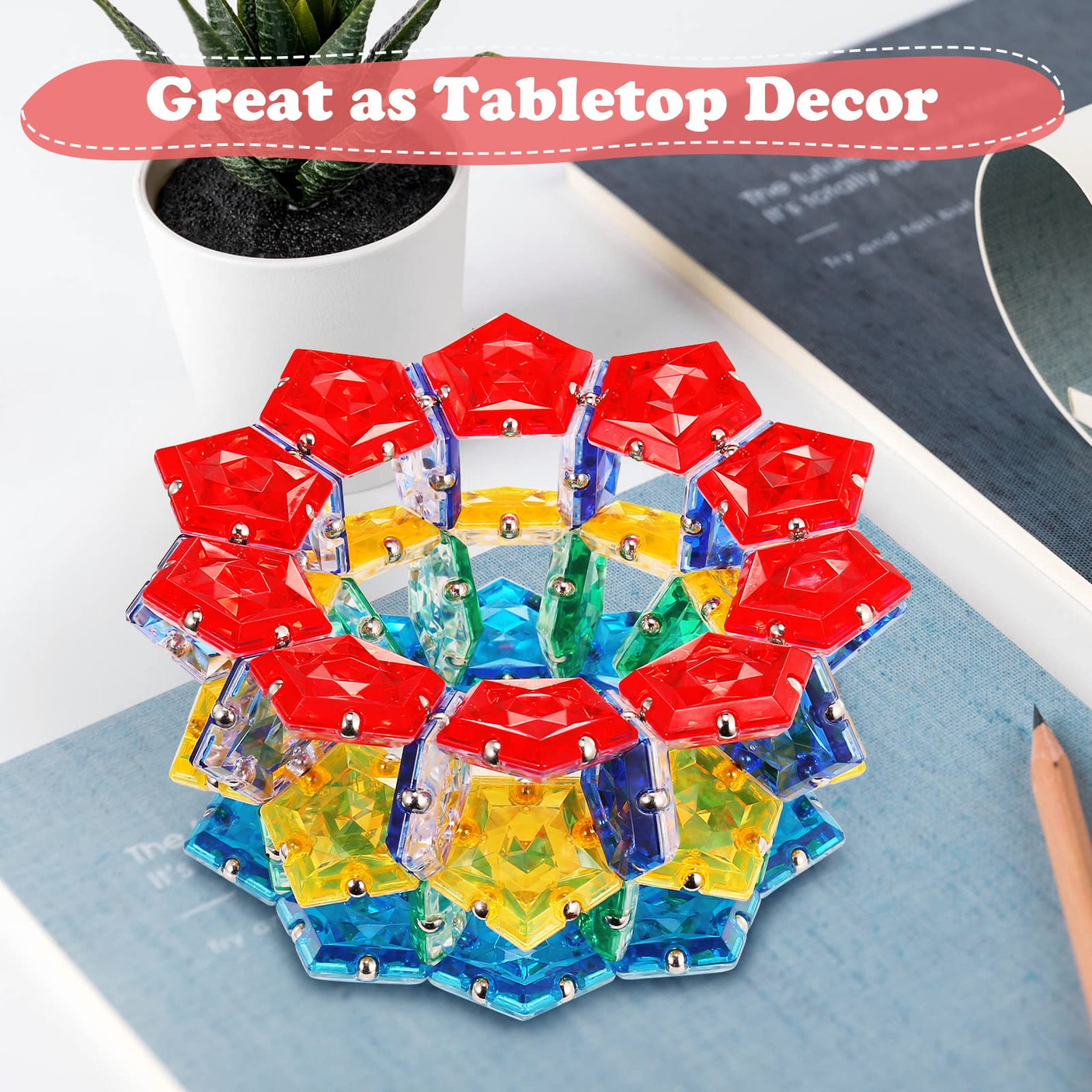 Magnetic Fidget Sphere Stress Relief Toys for Adults Kids, Anxiety Sensory Fidget Toys with Strong Neodymium Magnets, Desk ADHD Focus Tool Gift for Men Women (2.67'' Travel-Safe Toy Ball)