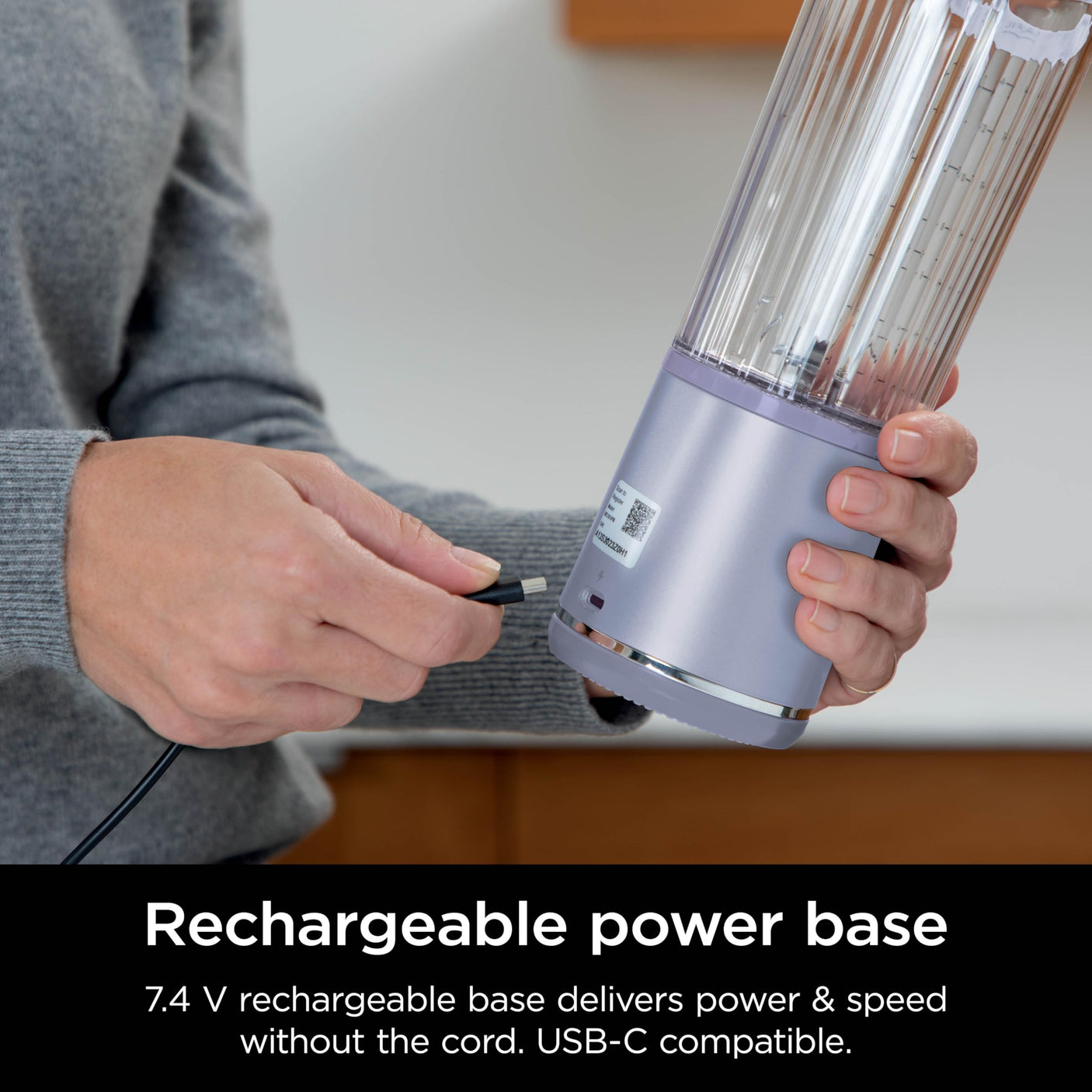 Ninja BC155PS Blast Two-Pack Portable Blender, Cordless, 18oz. Vessel, Personal Blender-for Shakes & Smoothies, BPA Free, Leakproof-Lid & Sip Spout, Rechargeable, Dishwasher Safe Parts, Peach & Stone