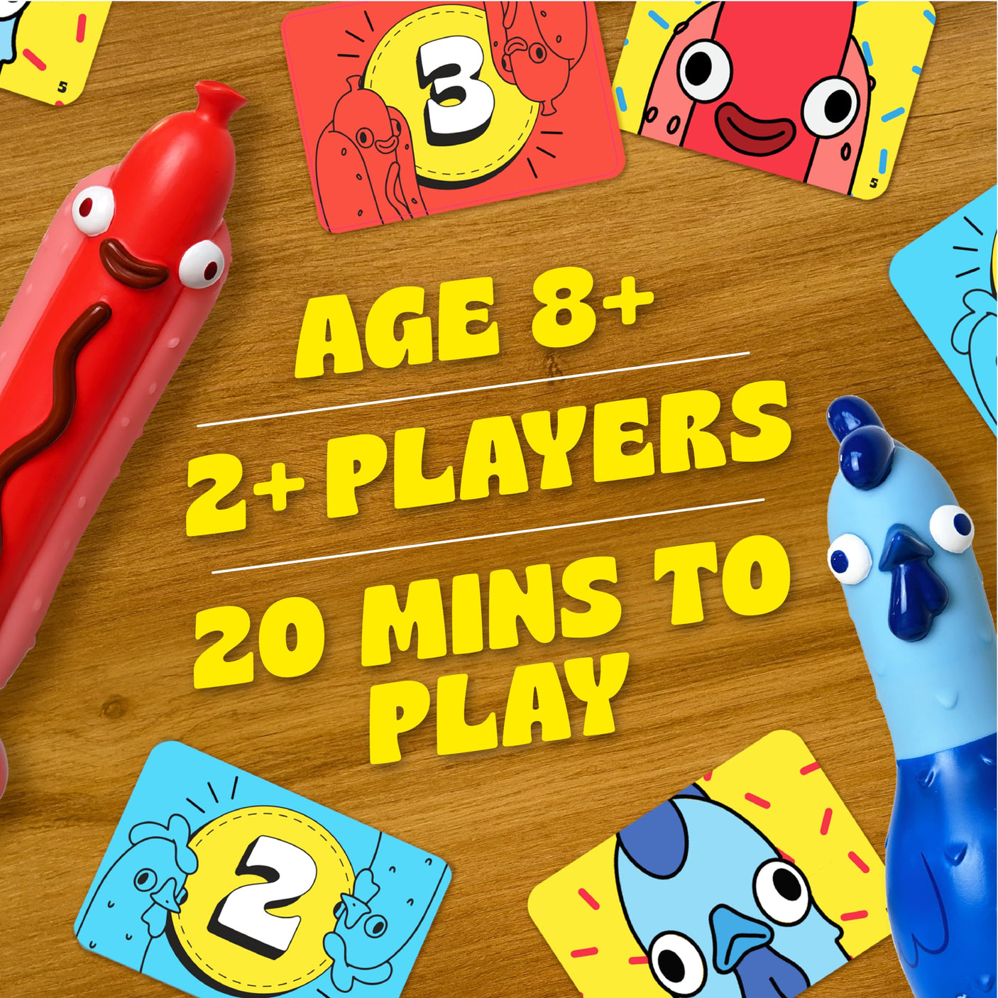 Big Potato Chicken vs Hotdog: The Ultimate Chaotic Party Game | Flipping-Fun Party Game for Families & Game Nights | Bonus Content Included!