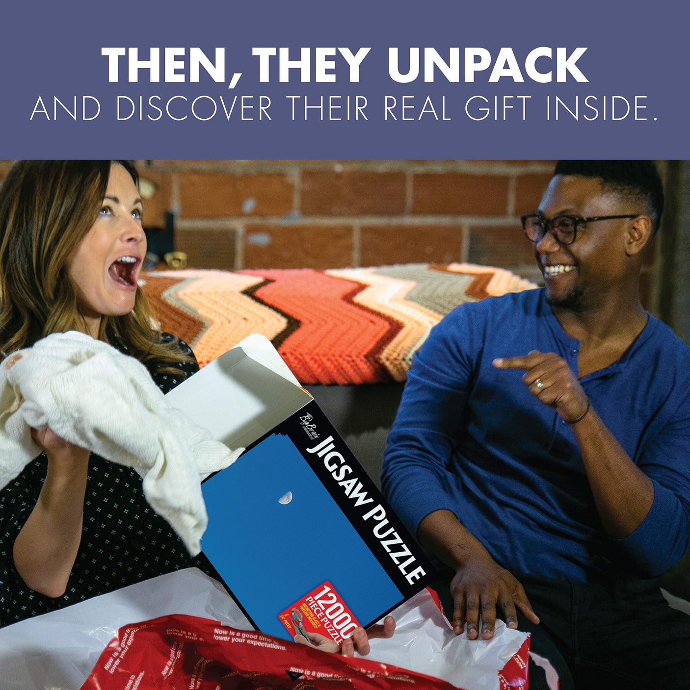 Prank-O My First Fire Prank Gift Box – Empty Box for Wrapping Real Presents – Hilarious Fake Packaging for Birthdays, Christmas, and Holidays – Fun Gag Gift Box for Men, Women, and Kids