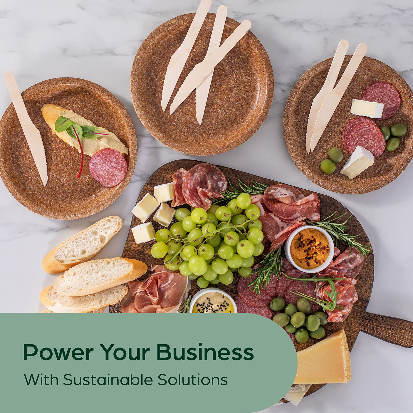 Wooden Compostable Utensils Set - 360 Pieces (120 Forks 120 Spoons 120 Knives) Sturdy Wood Disposable Cutlery - Eco-Friendly Biodegradable Utensils for Party - Free From Plastic Cutlery Set for Eating