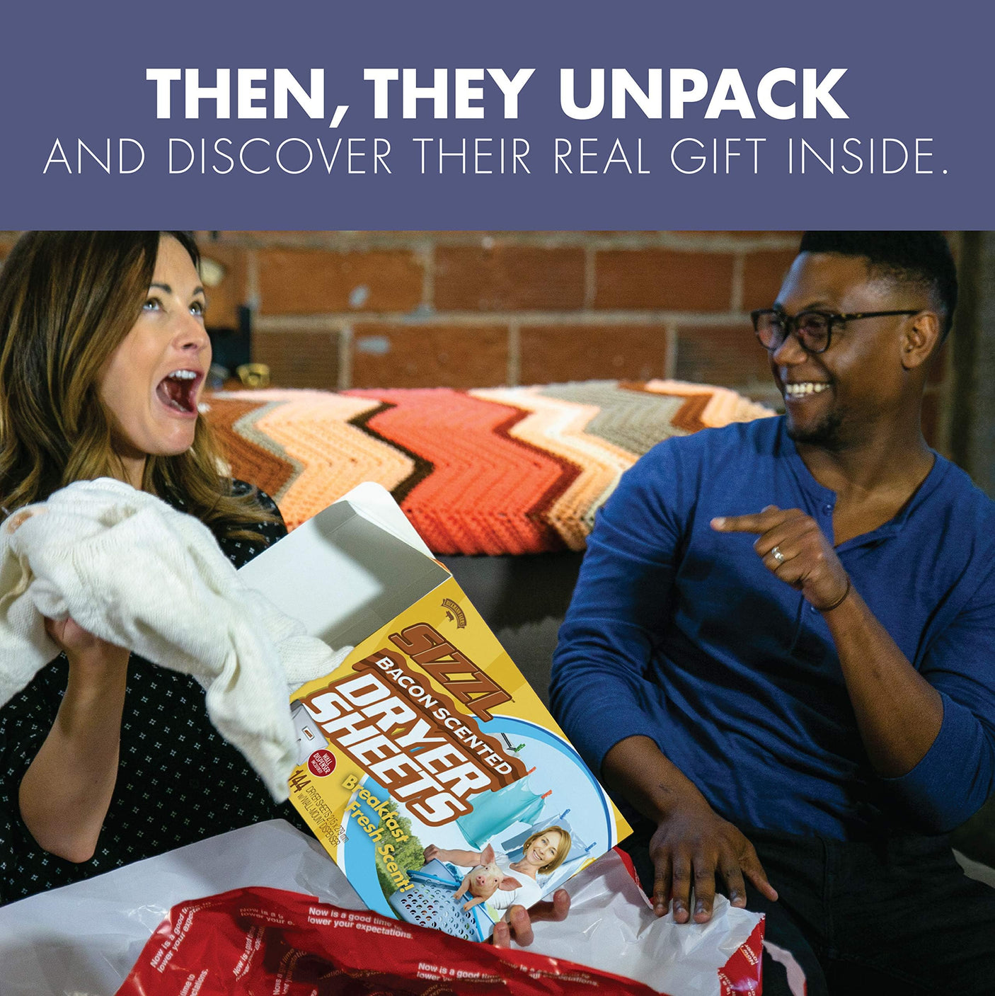 Prank-O My First Fire Prank Gift Box – Empty Box for Wrapping Real Presents – Hilarious Fake Packaging for Birthdays, Christmas, and Holidays – Fun Gag Gift Box for Men, Women, and Kids