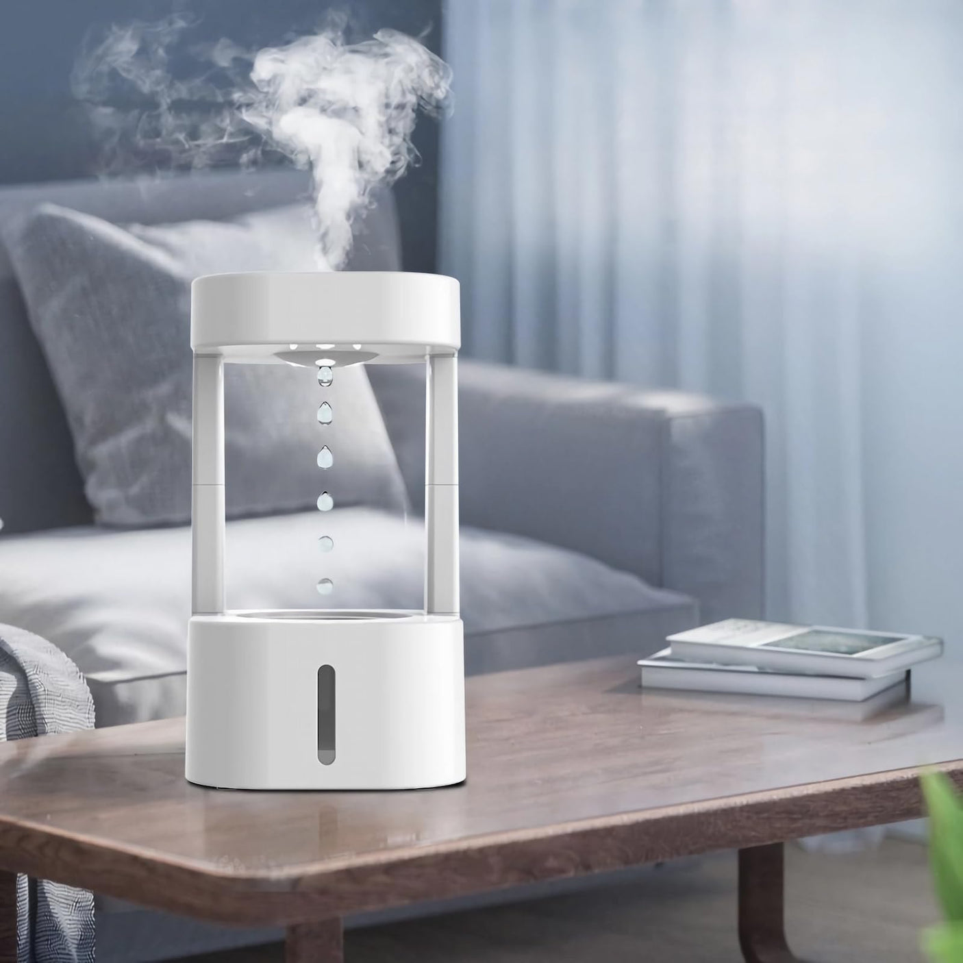 Anti Gravity Humidifier Water Drop Humidifier - Floating Water Machine Levitating Water Tabletop Fountain Hydra Lamp Small Humidifier Antigravity Humidifier Novelty Gifts - Build Your Ideas