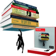 Artori Design Floating Bookshelf for Kids, Invisible Metal Book Shelf, Wall Decore Bookshelf for Book Lovers (Superhero) - Build Your Ideas
