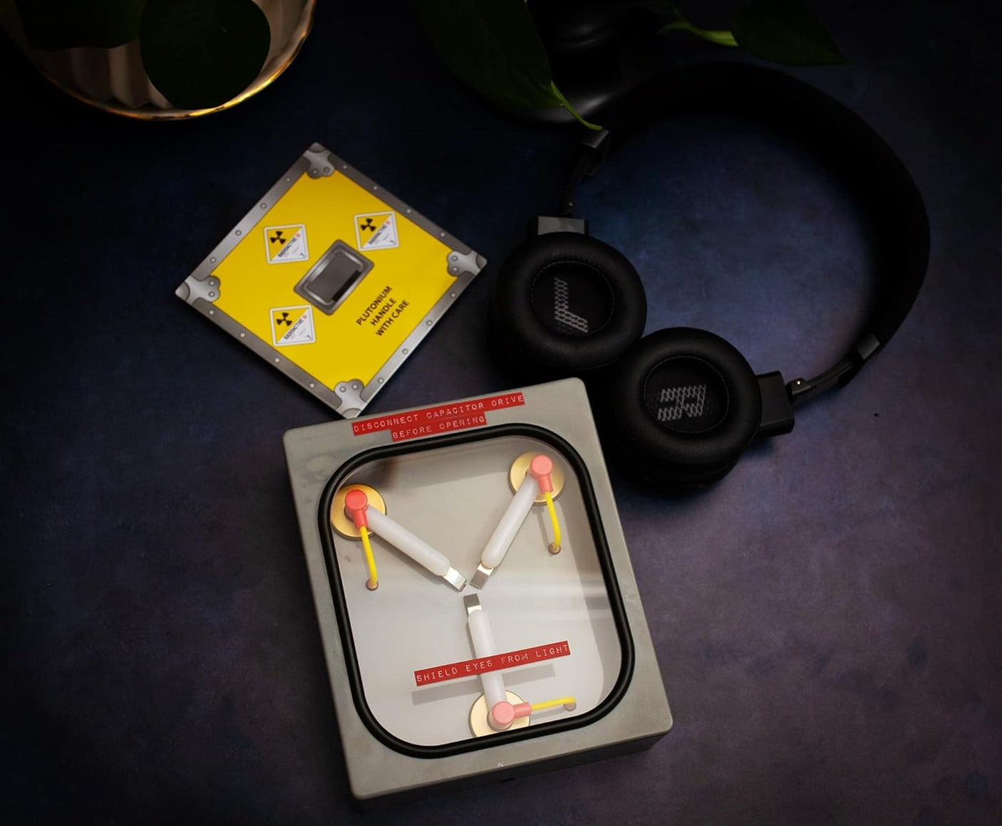 Back to the Future Flux Capacitor Replica 6 - Inch USB Mood Light | Nightstand Table Lamp with LED Light for Bedroom, Desk, Living Room | Home Decor Room Essentials | '80s Toys, Gifts And Collectibles - Build Your Ideas