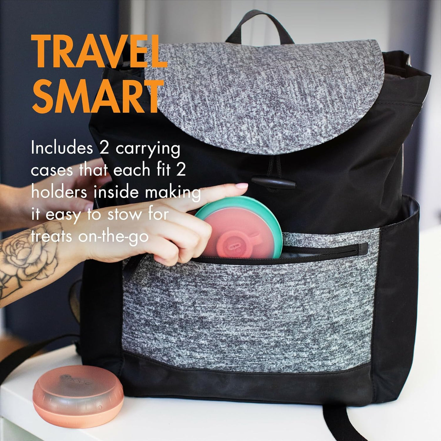 Boon Drizzle Popsicle Holders for Kids - Includes 2 On - the - Go Travel Cases - Catches Drips Before They Drop - Frozen Popsicle and Ice Cream Holder for Summer Days and Birthday Popsicle Party - 4 Count - Build Your Ideas